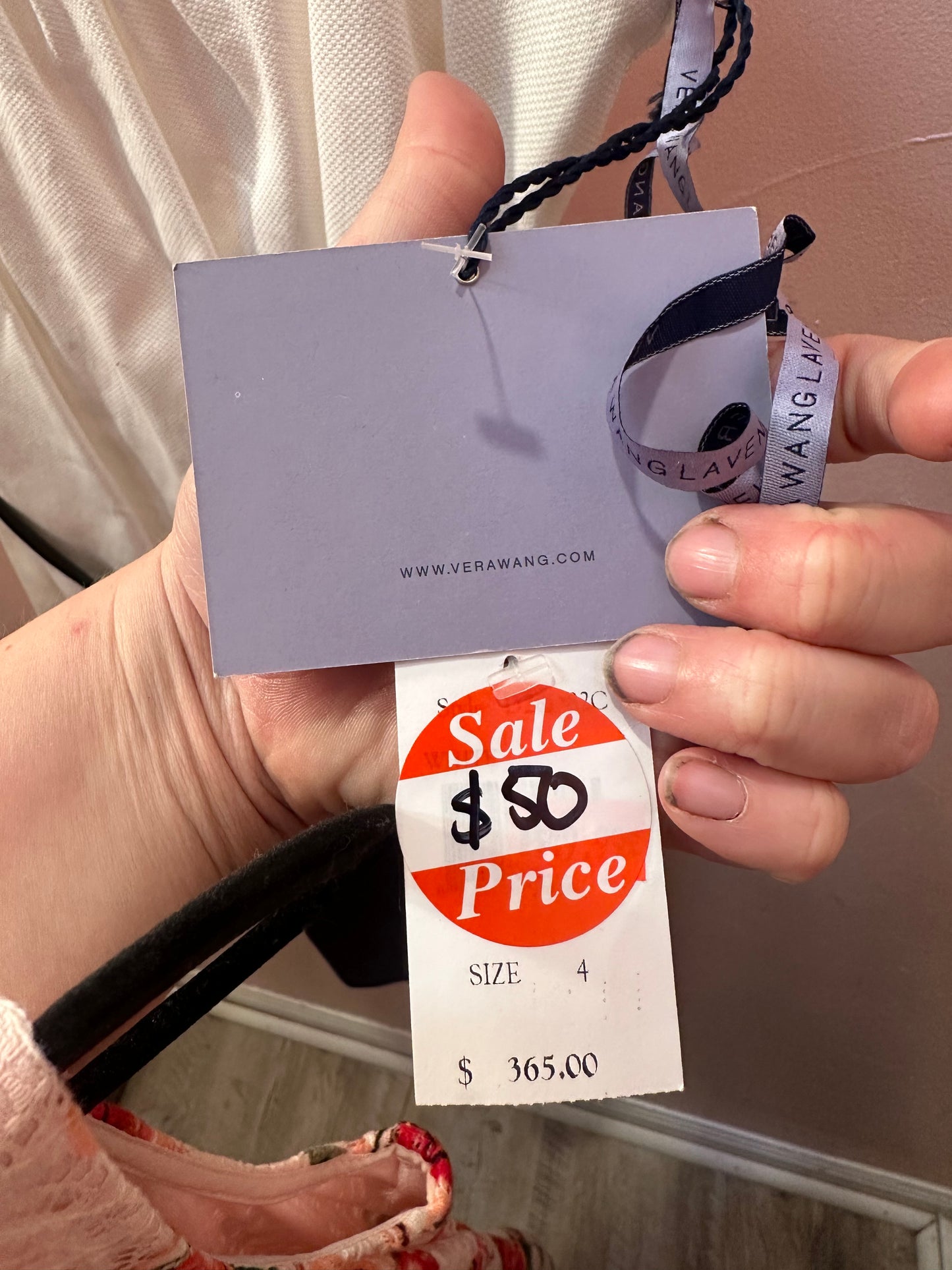 Vera Wang Size 4 Black and White Tank Top Dress