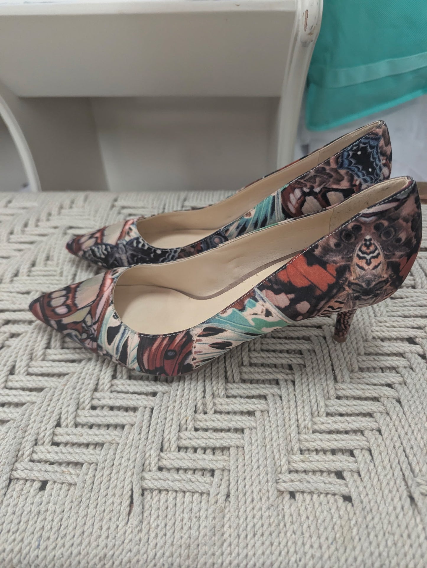 Nine West Butterfly Print Heels in 9