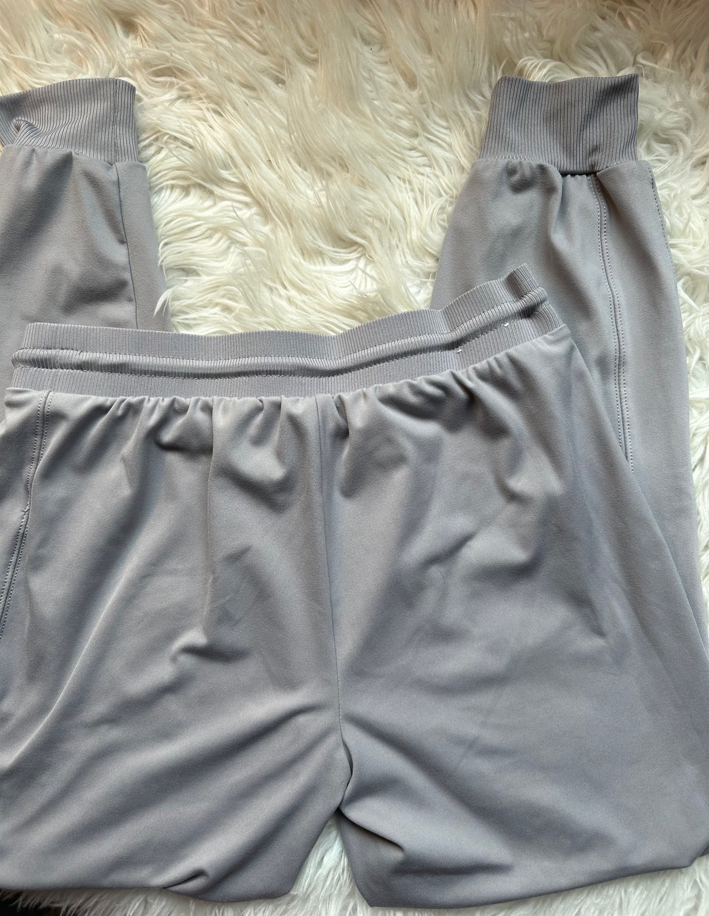Rachel Zoe Relaxed Fit Versatile Wear Gray Stretch Drawstring Jogger Pant S NWOT