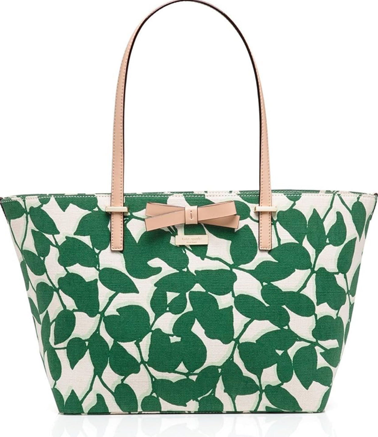 Kate Spade New York-Shoulder Bag-South Poplar Street Francis Green Leaves EUC