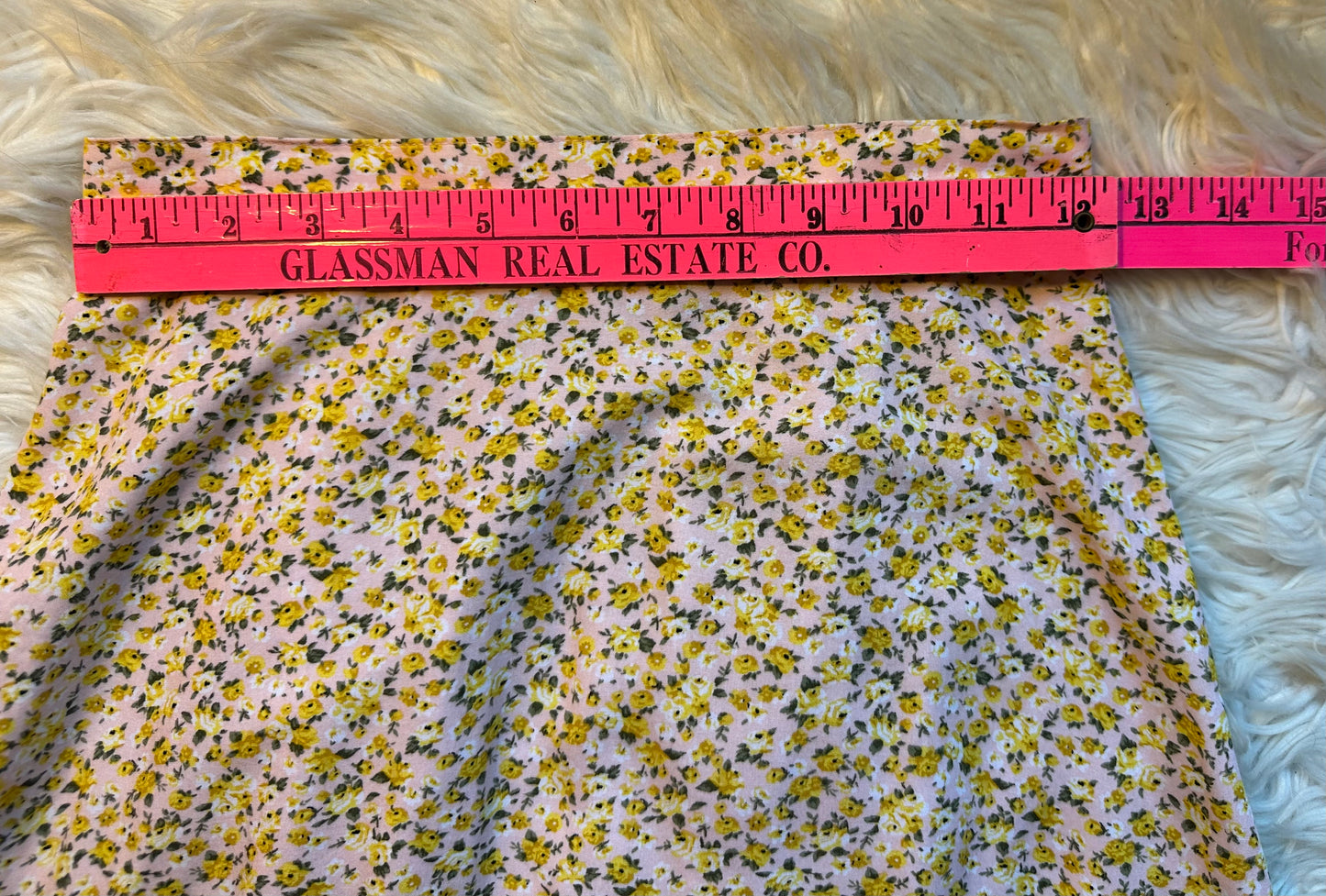 Old Navy Floral A-Line Skirt XS – Pink Yellow Rayon Viscose Pull-On Waist