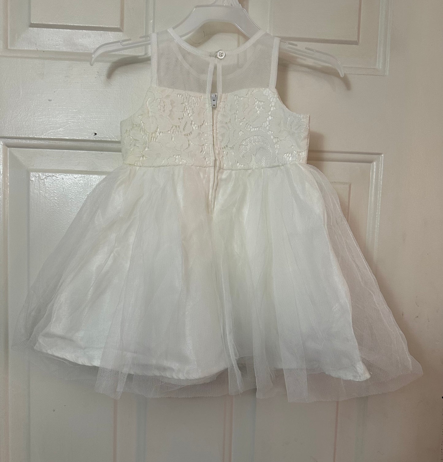 NWT Zenzi Lace White Tulle Flower Girl Fancy Dress BOW Size 2T