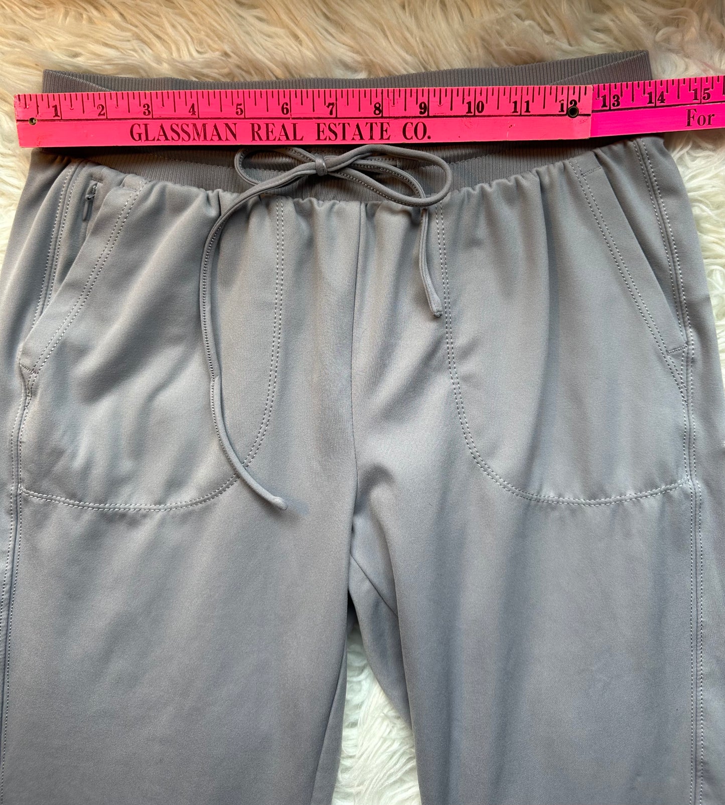 Rachel Zoe Relaxed Fit Versatile Wear Gray Stretch Drawstring Jogger Pant S NWOT