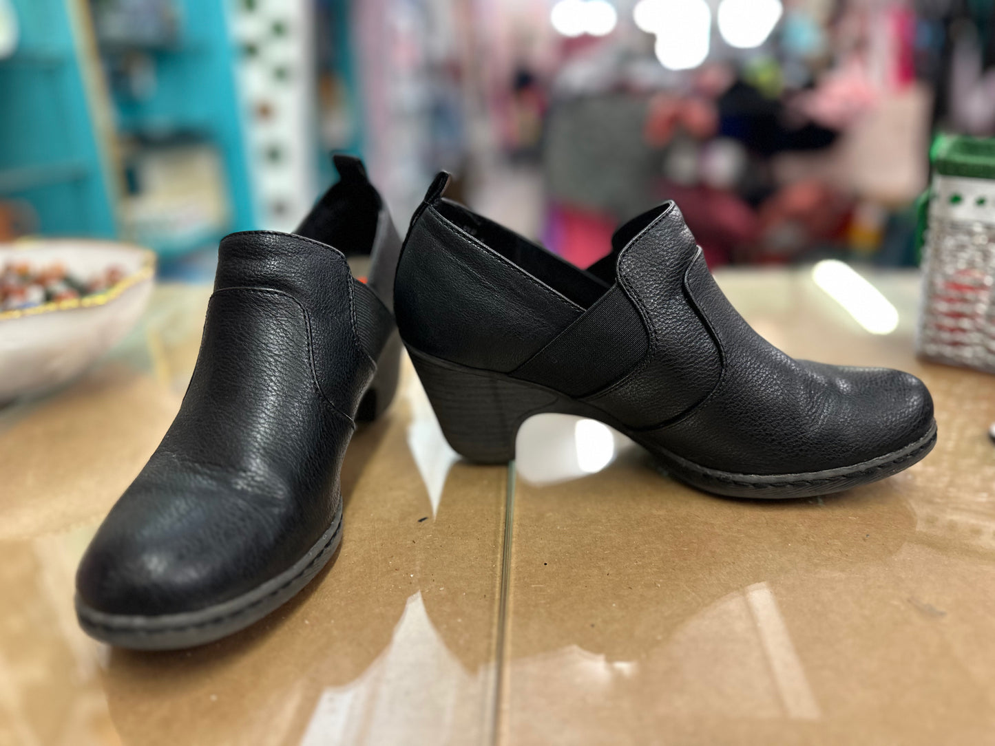 Croft & Barrow Boots Womens Size 7.5 Ortholite Ankle Bootie Black Casual