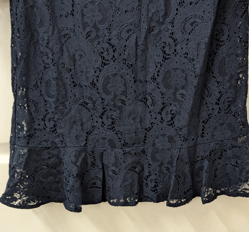 NWT, From American Living, Size 2 Navy Blue Laced Dress