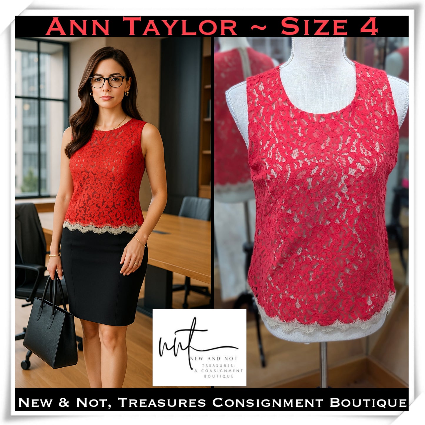 ANN TAYLOR Brand Women's Tank Sz 4
