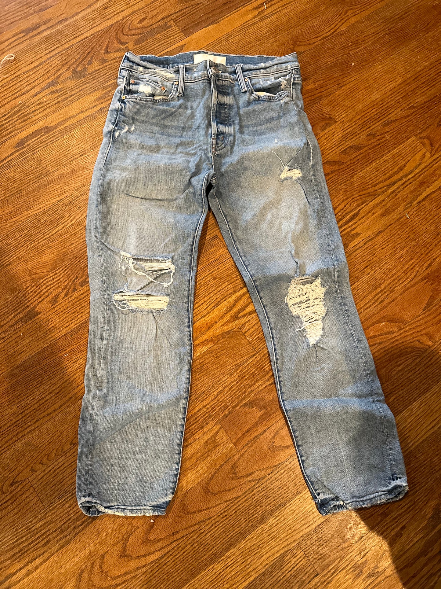 Mother Denim - The Scrapper Ankle Jeans in Wicked Wild Calling in 26