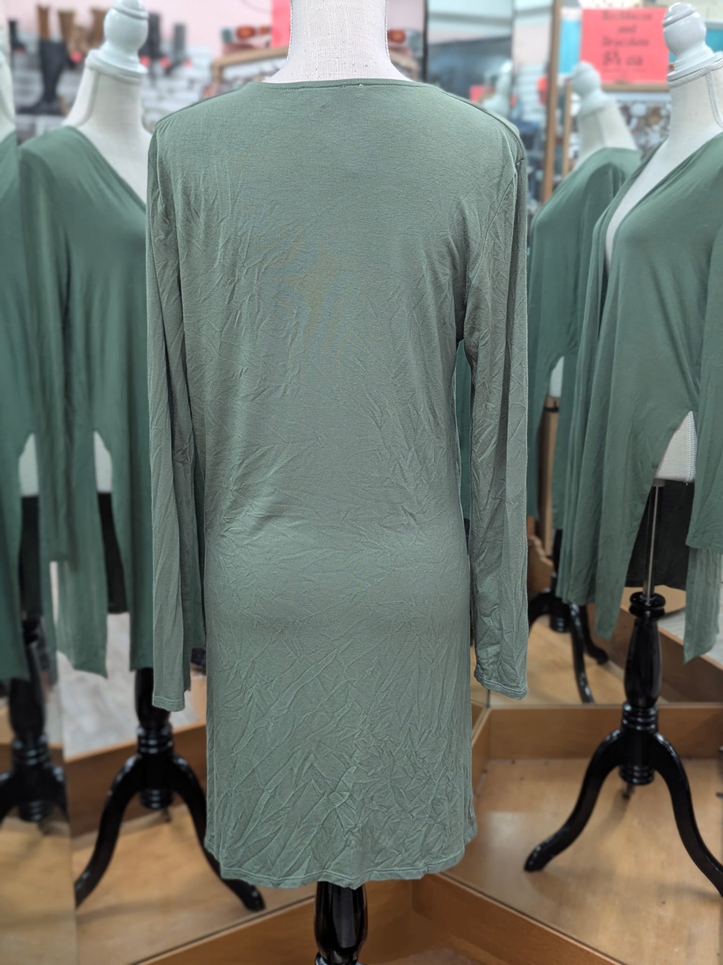 Sivana Soft Bamboo Luxe Open Front Cardigan Yoga Wrap Sage green SMALL