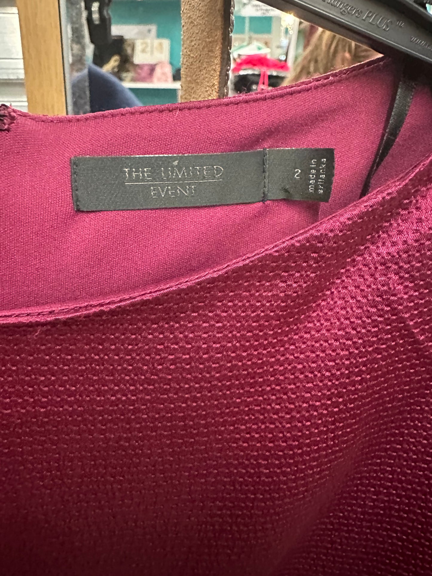 The Limited Event Side Ruched Ribbon Tie Dolman 1/2 Sleeve Fitted Dress SIZE 2