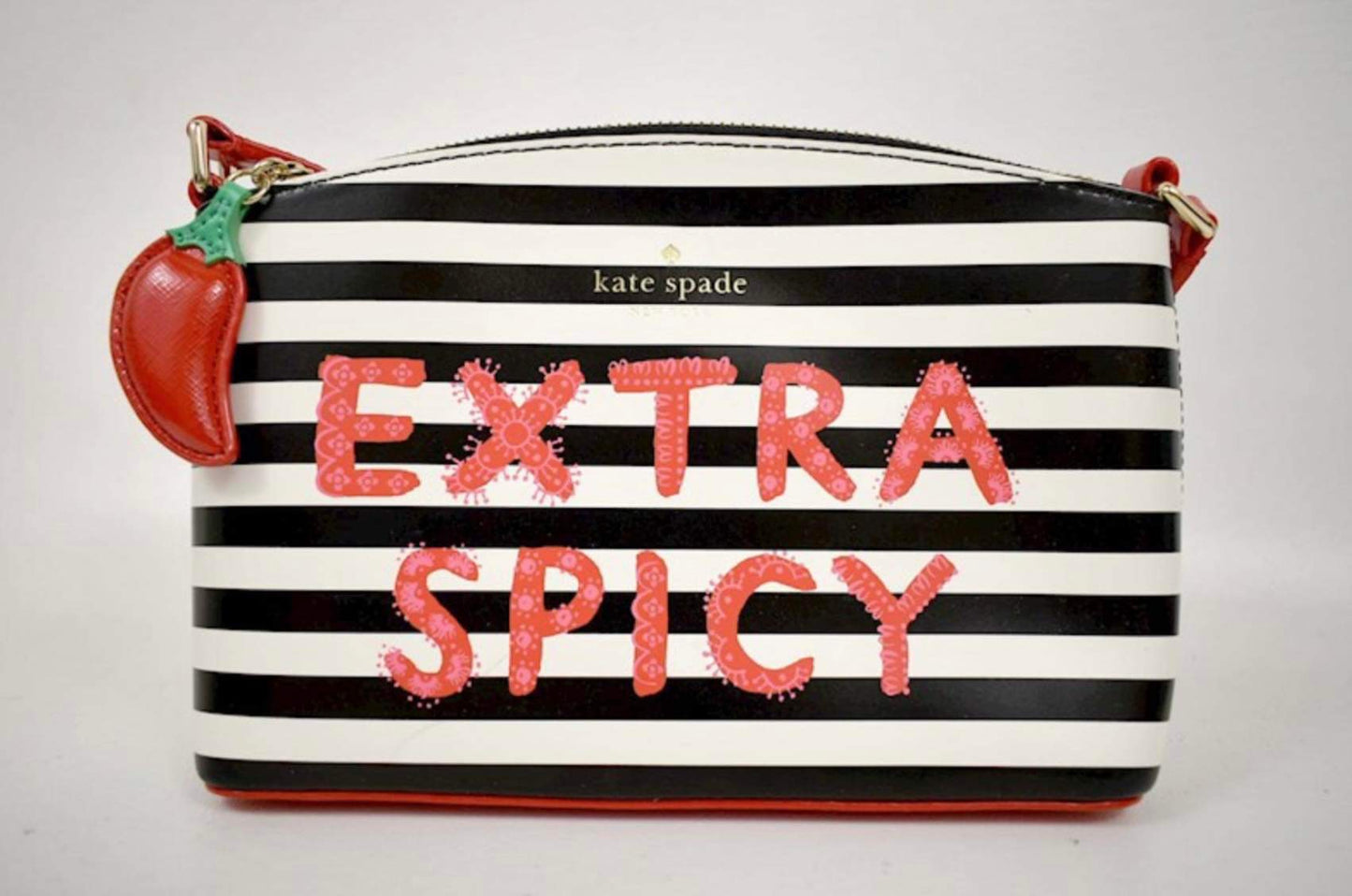 NWT $249 Authentic KATE SPADE Extra Spicy Millie Crossbody Black Red