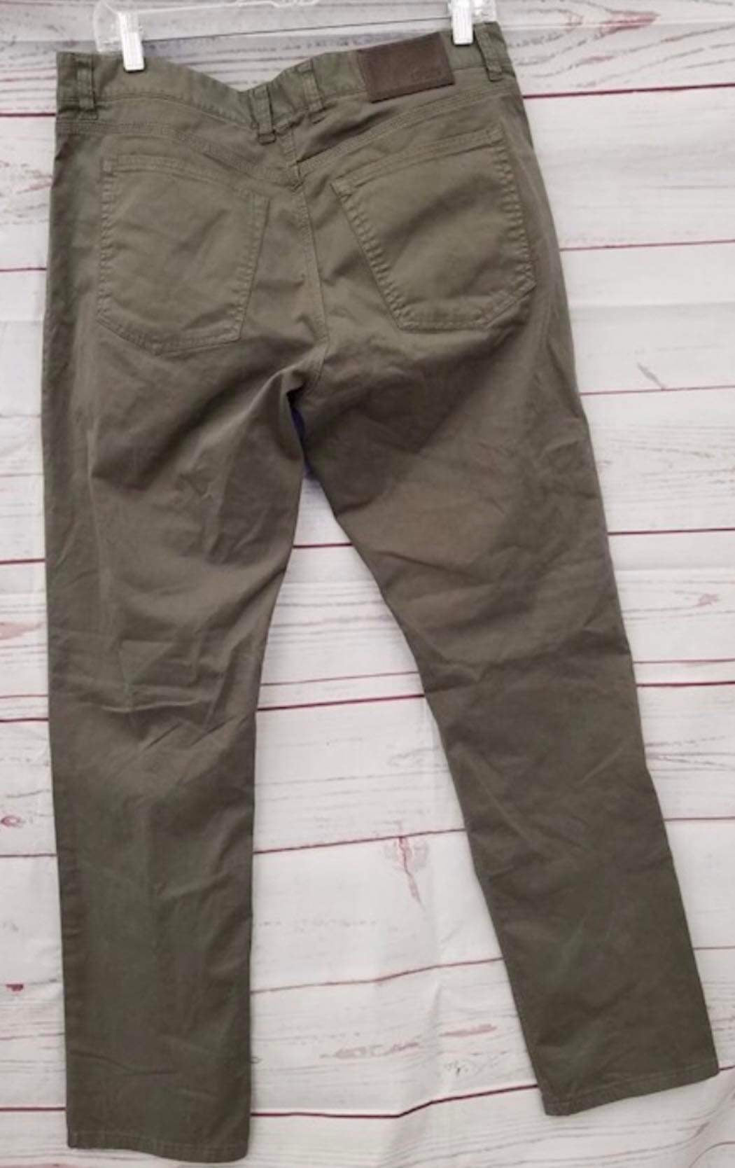 NWT $129 THE SPORTING GENT MEN'S PANTS SZ 35 X 32 Parkway Gray OLIVE 5 Pocket