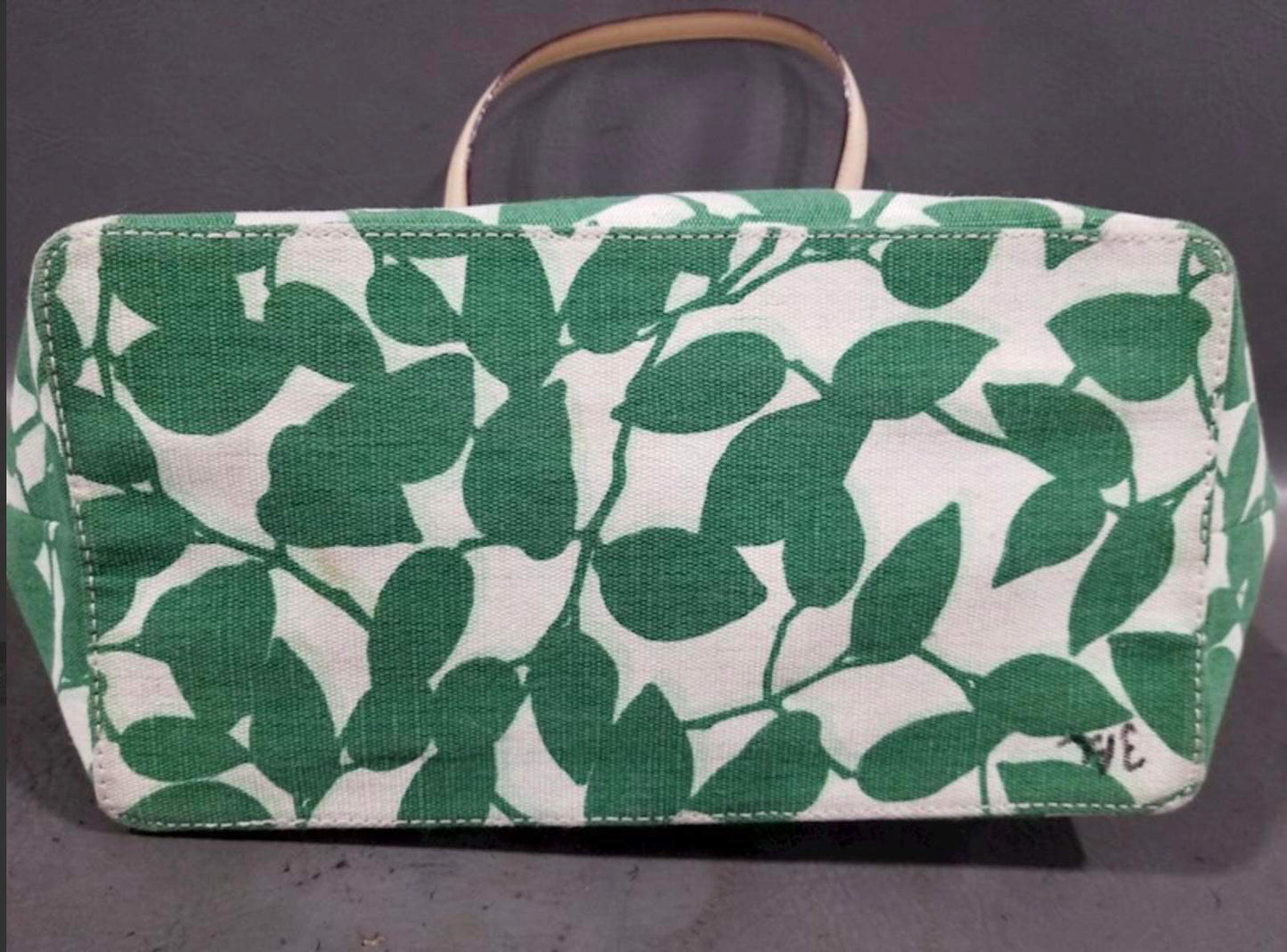 Kate Spade New York-Shoulder Bag-South Poplar Street Francis Green Leaves EUC