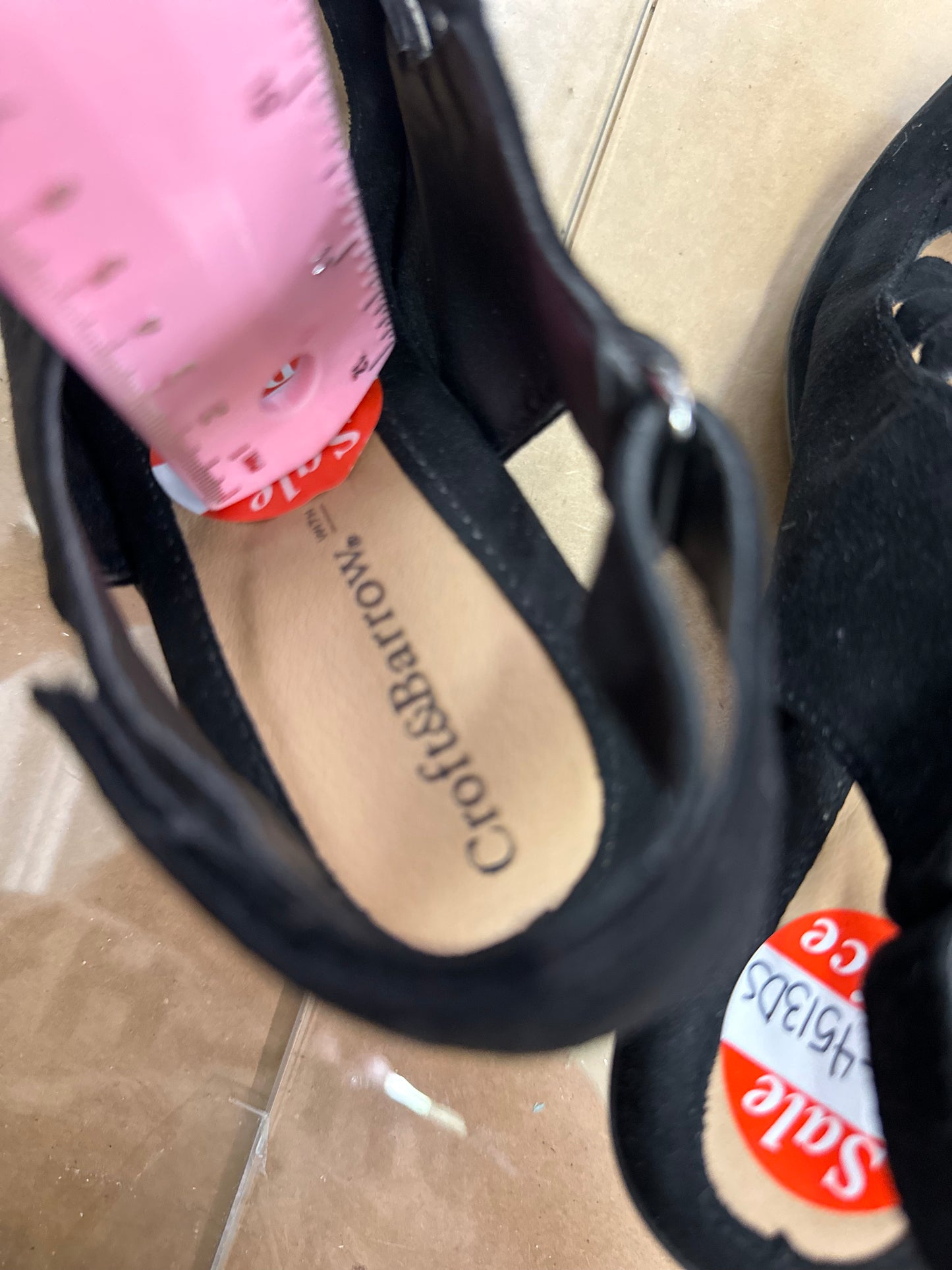 Croft & Barrow Shay Ortholite eco black high Heels Shoes women's size 7.5 ~EUC