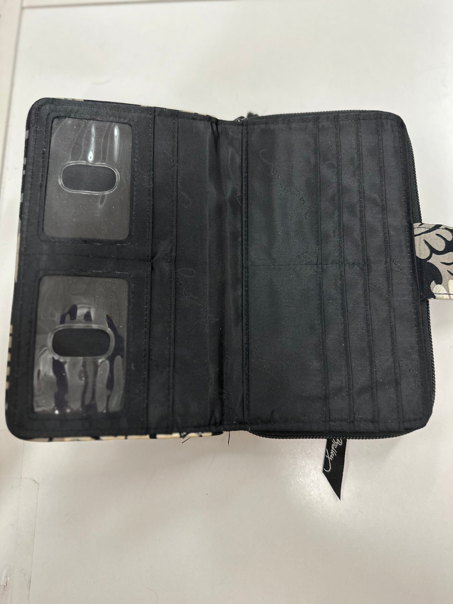 Vera Bradley Turnlock Zip Around Wallet in Retired Baroque