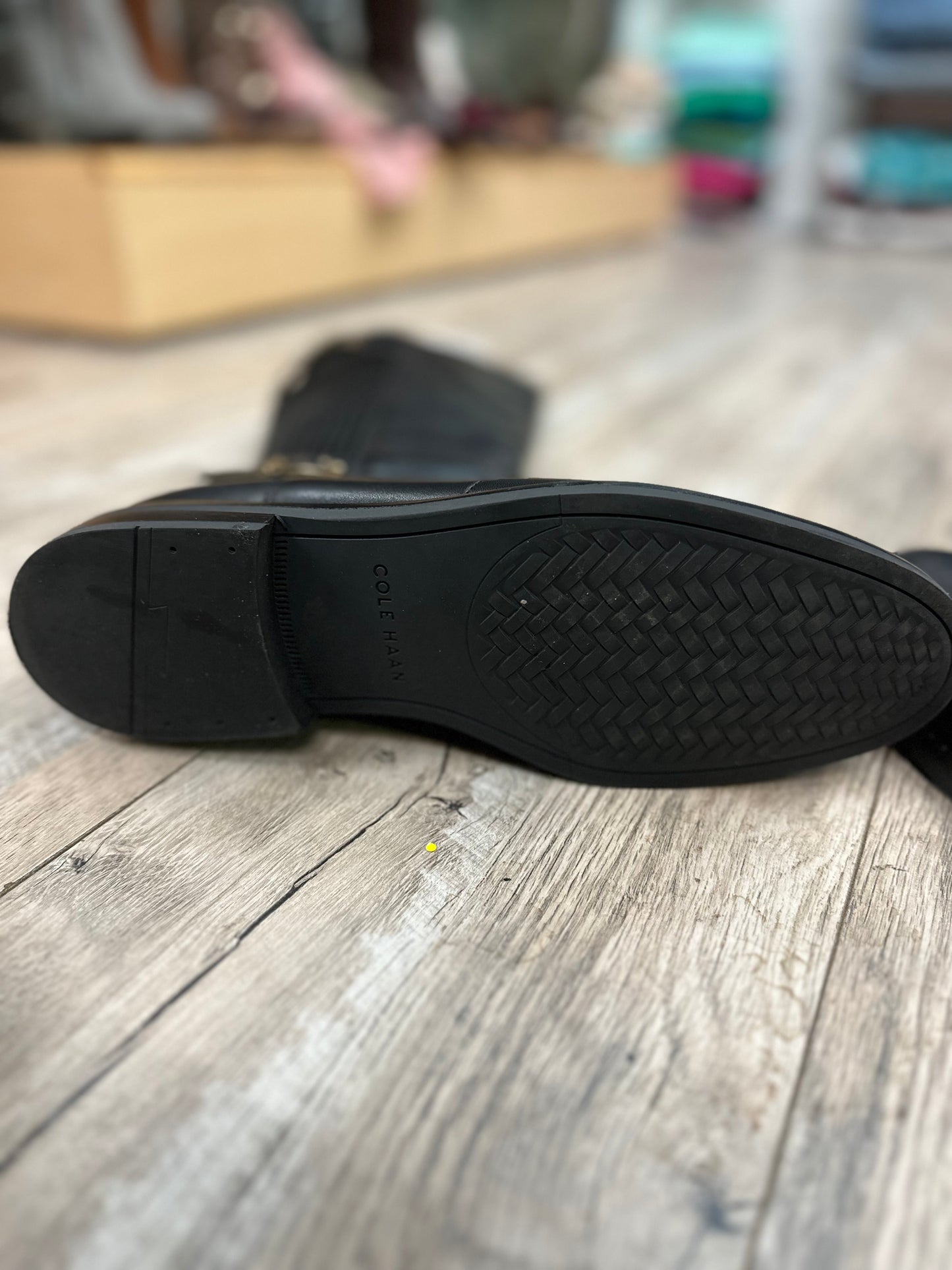 Cole Haan Black Riding Boots in 9.5