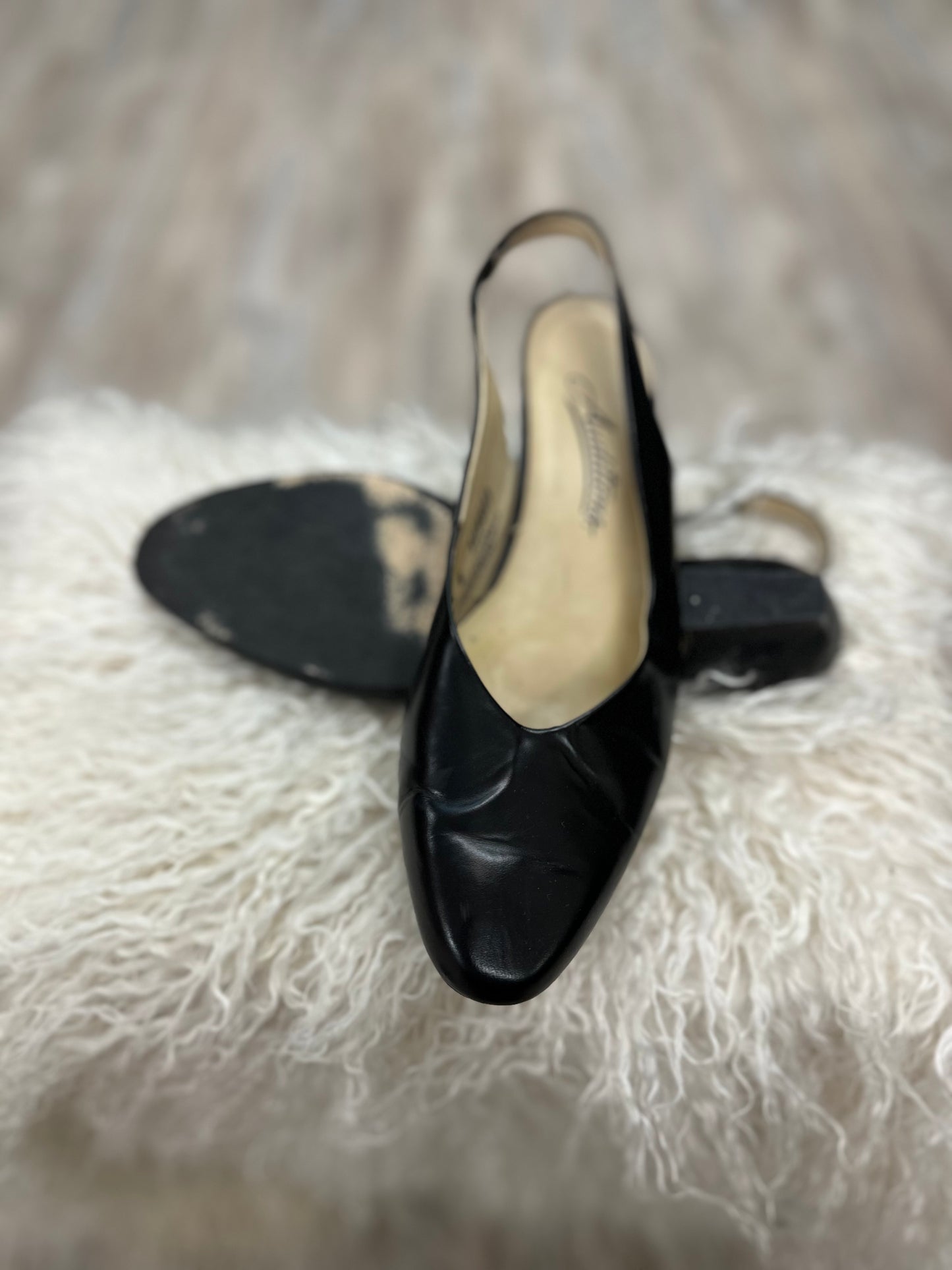 Auditions Black Slingback in 8.5
