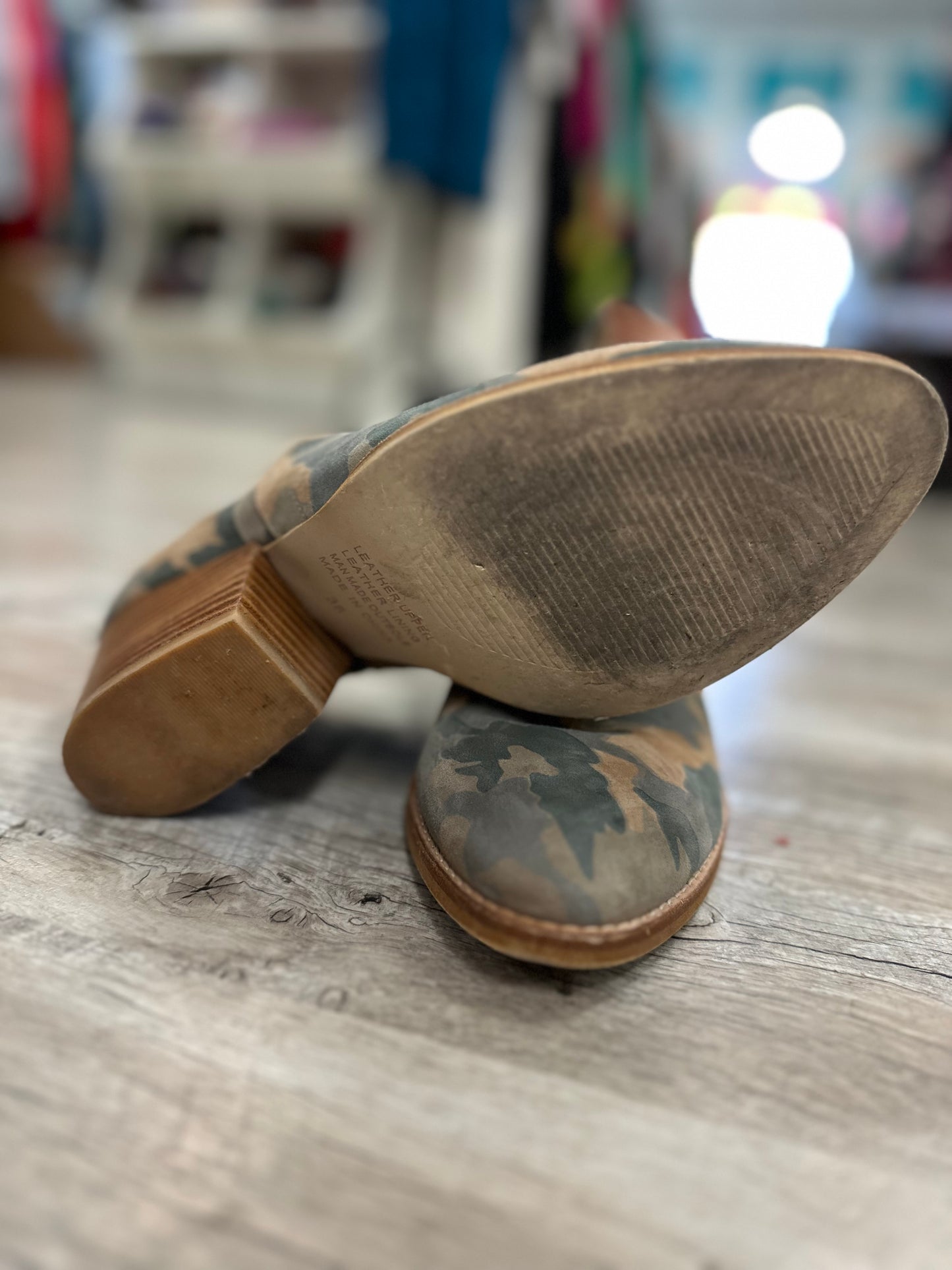 Silent D Winfred Camo Booties in 7