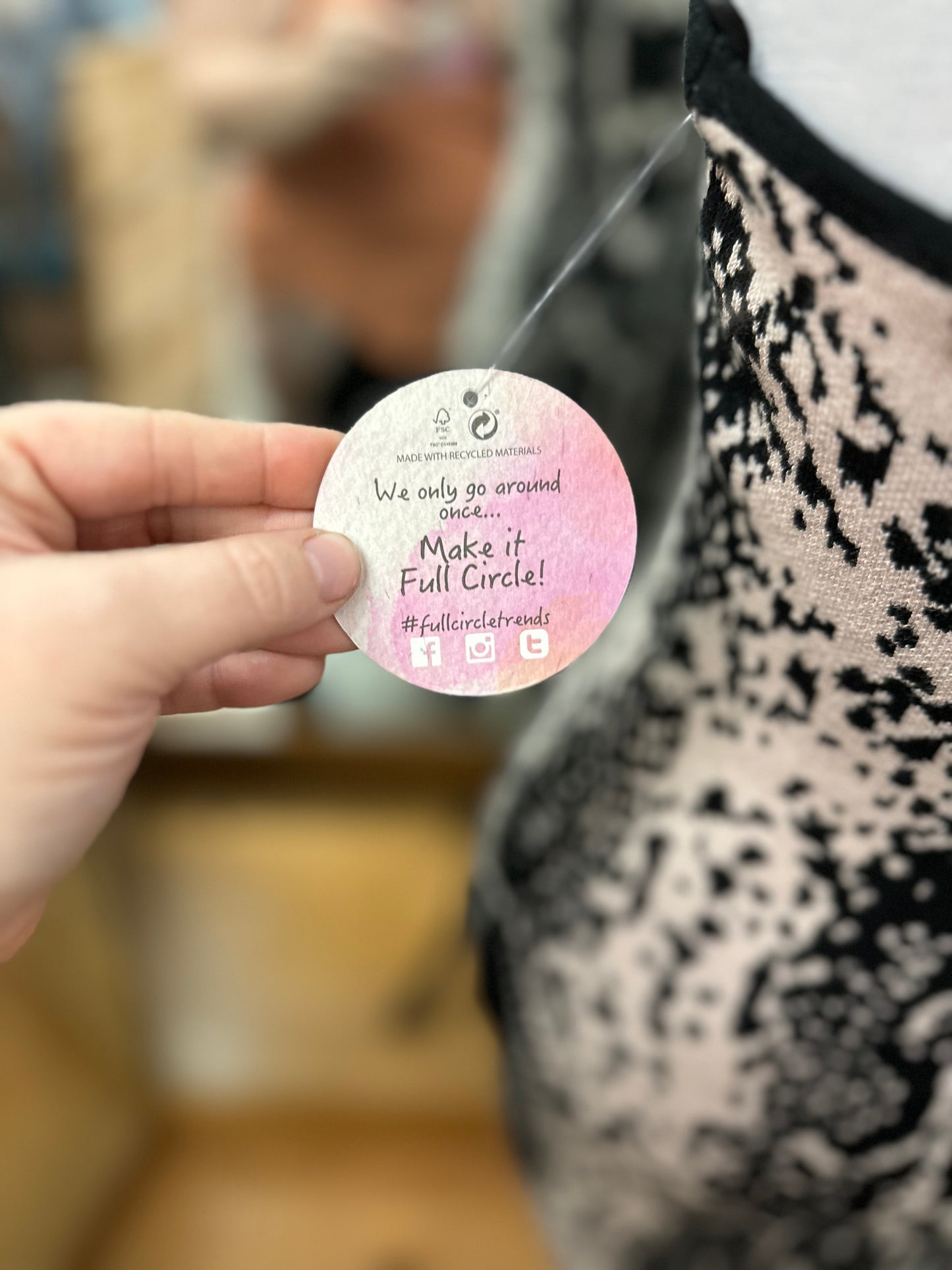 Love Always Beige and Black Snakeprint Cutout Dress in M