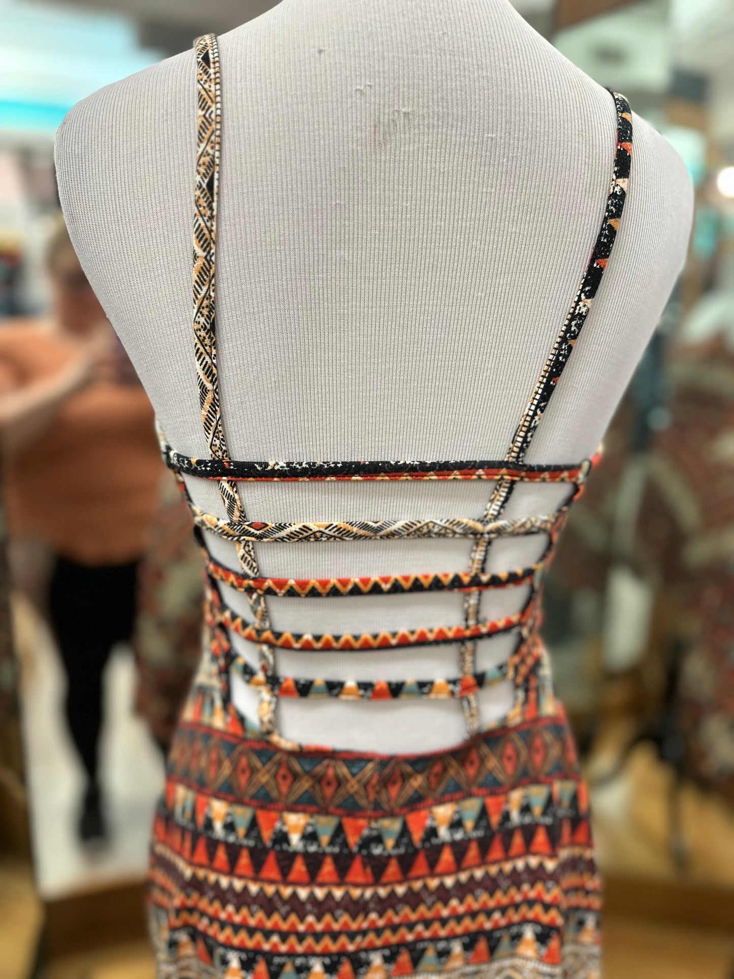 Forever21 Aztec Print Tank Dress in S