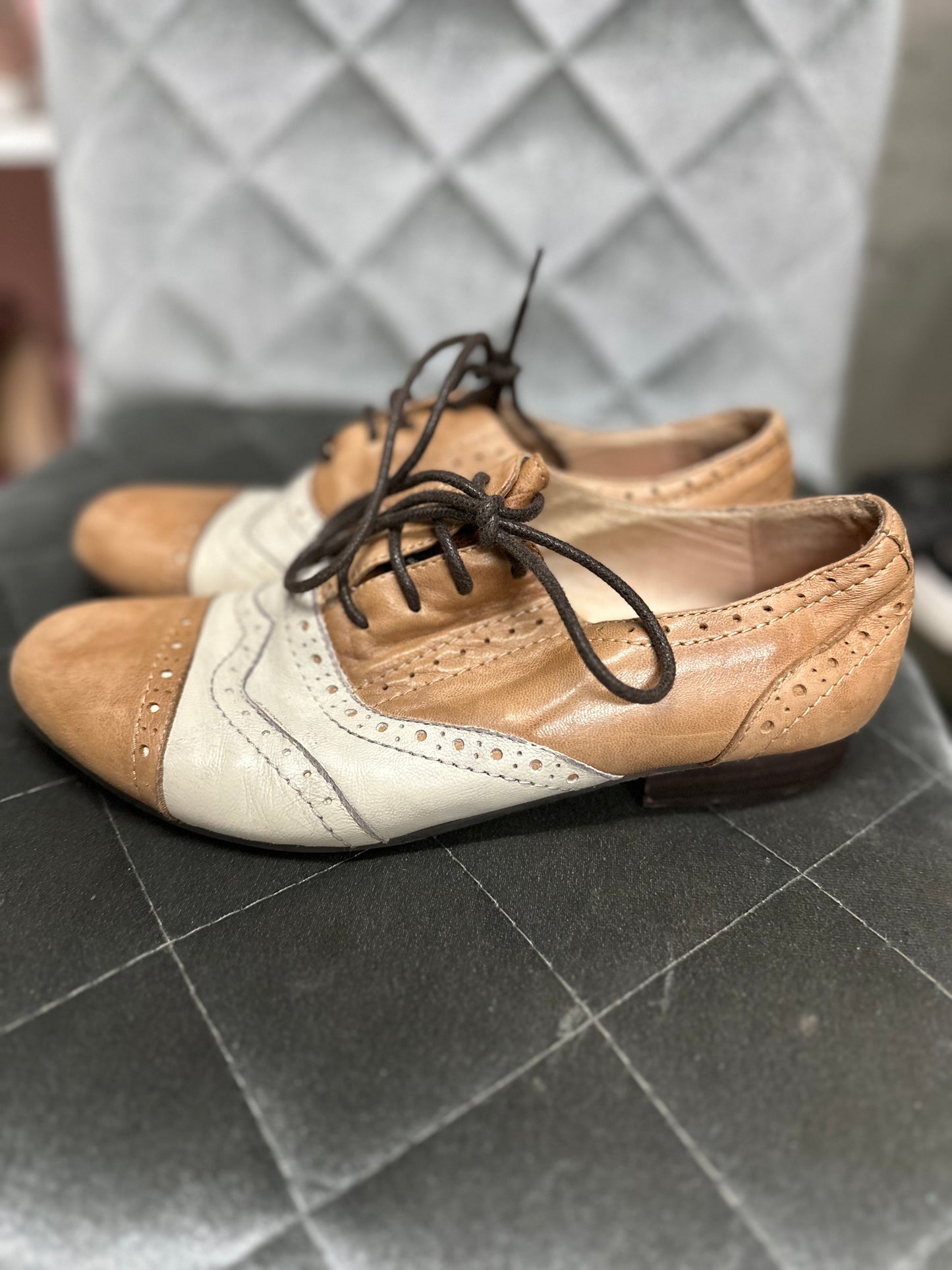 Miz Mooz Two Tone Loafer in 7