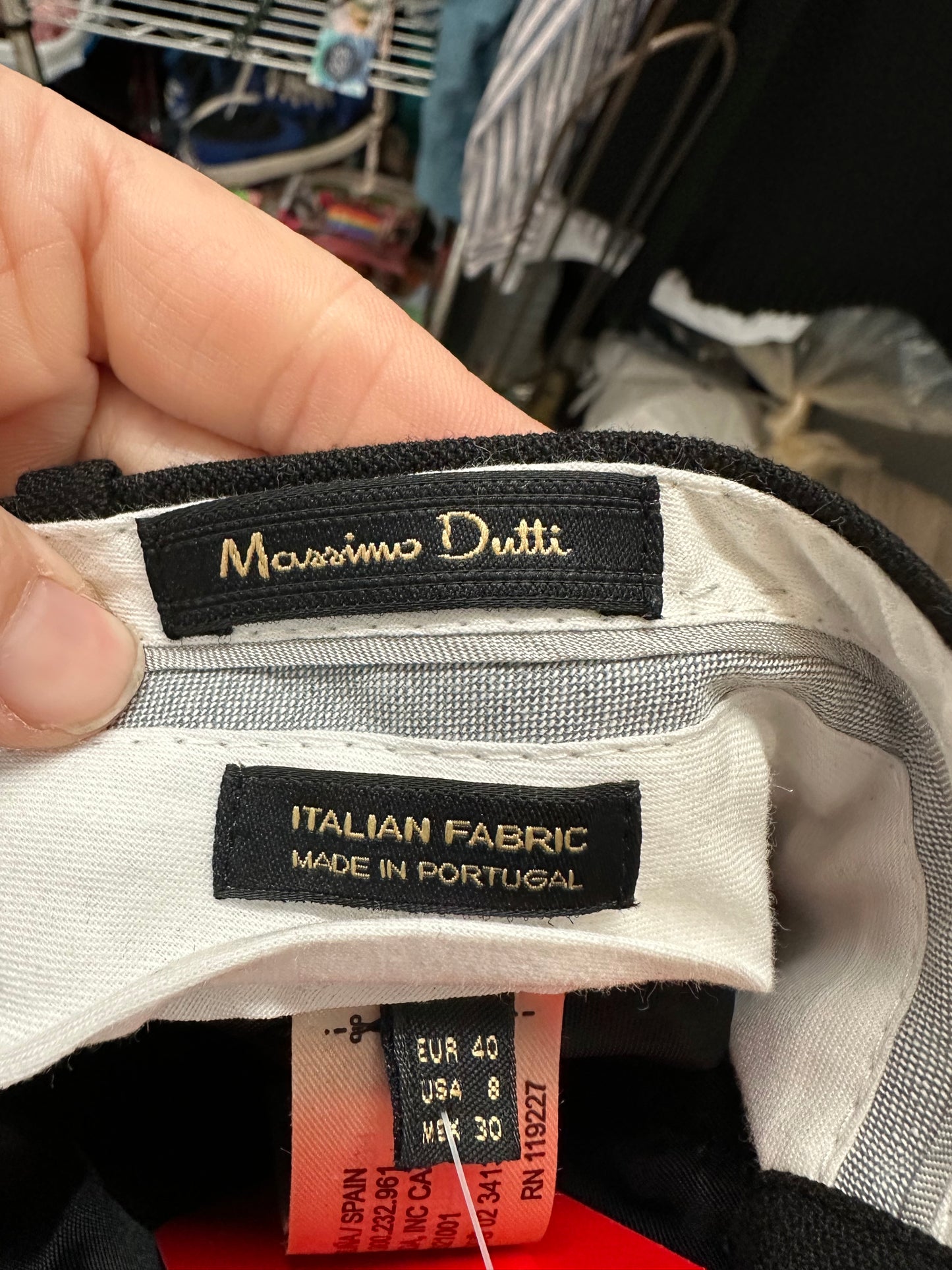 Massimo Dutti Black Dress Pants in 10