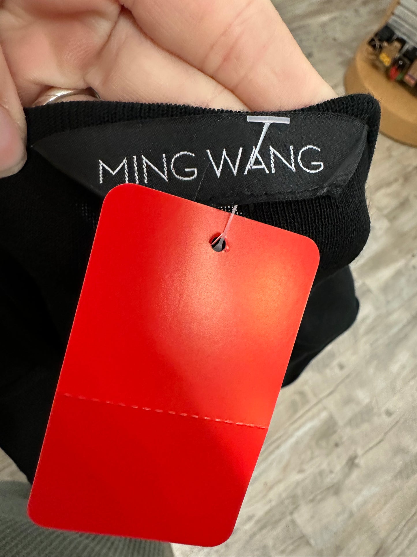 Ming Wang Black Knit Dress in L