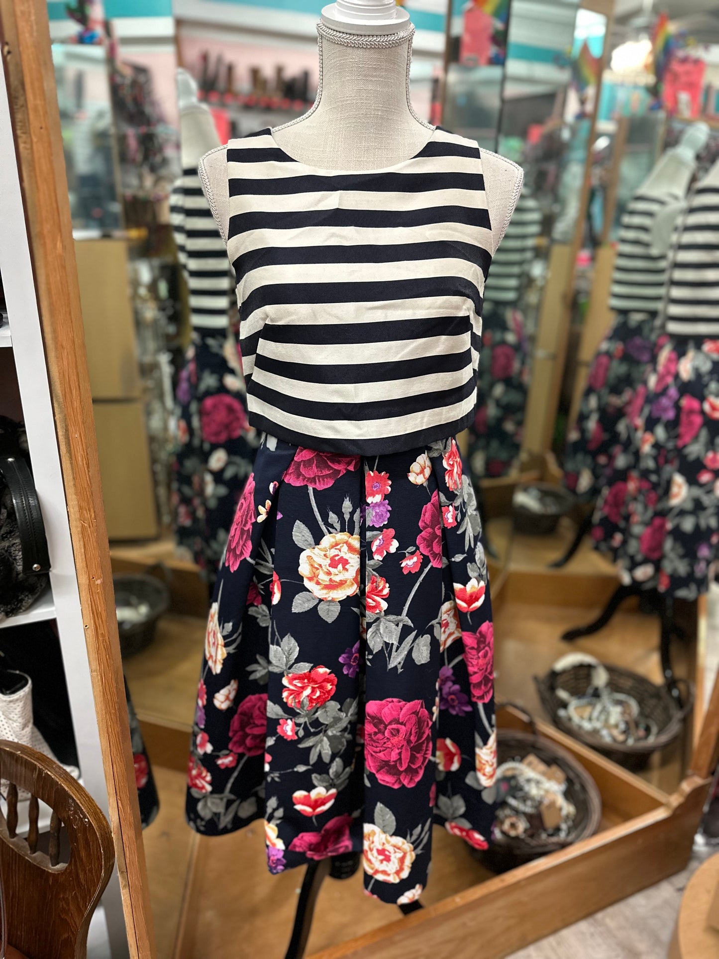 Moulinette Soeurs by Anthropologie Pattern Mixed Dress in 0