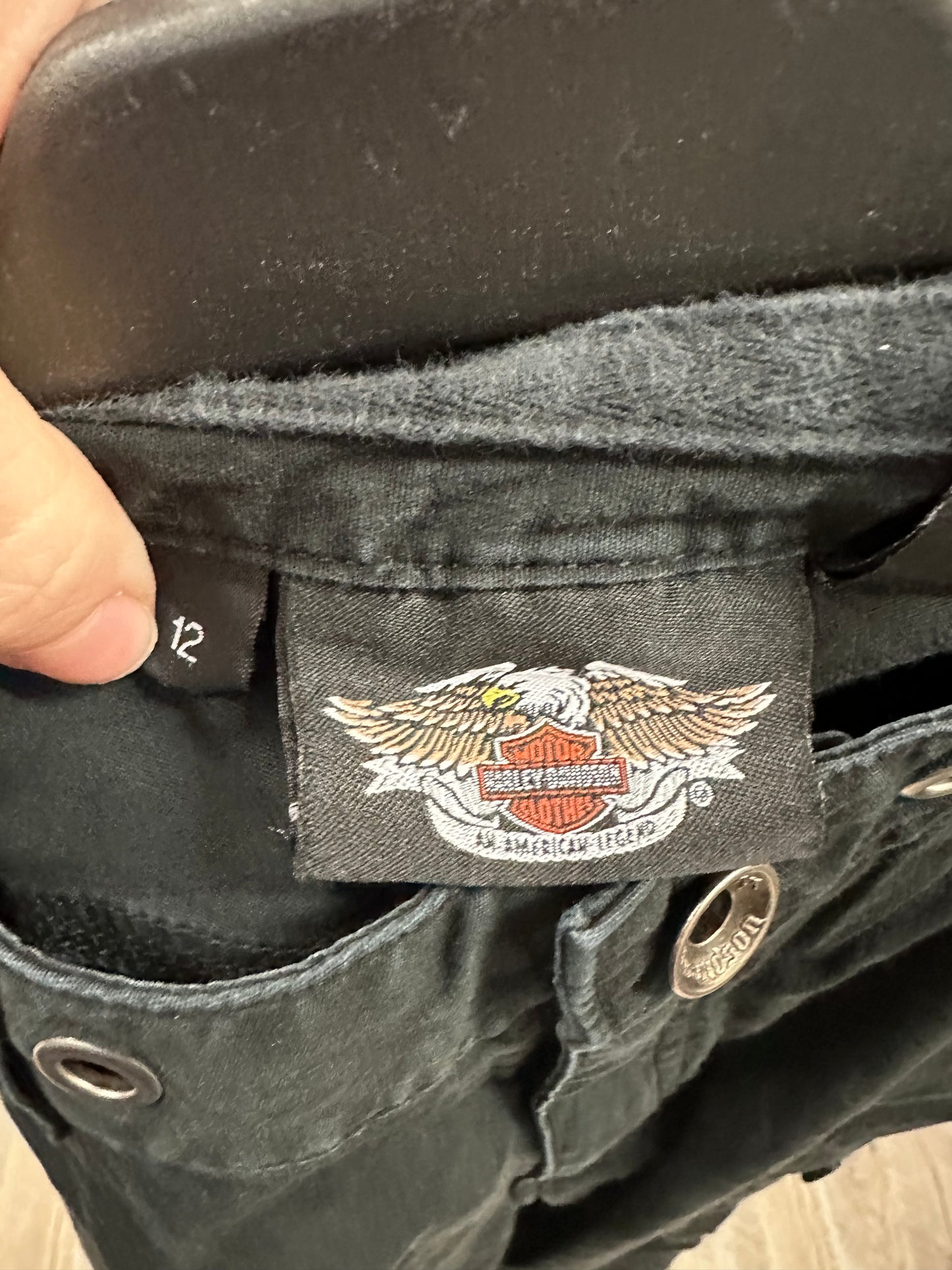 Harley Davidson Black Cargo Pant in 12