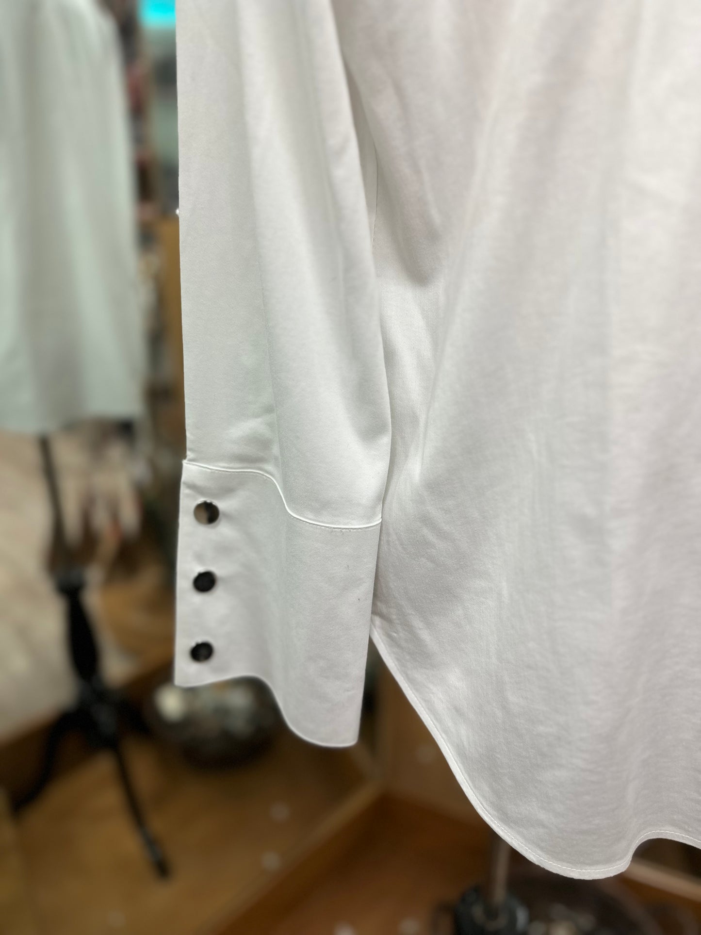 Chicos White Button Down Long Sleeve in 1