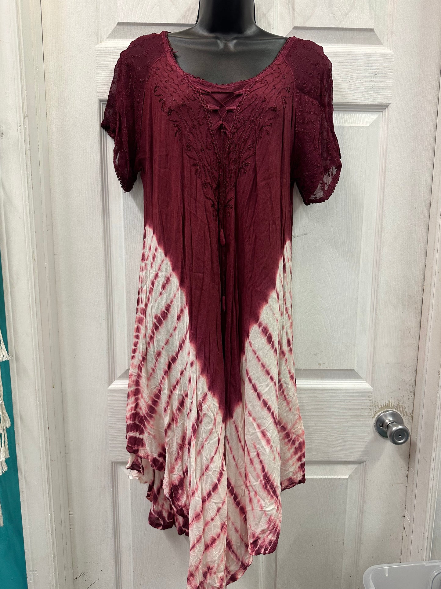 SR Fashion Tie Dye and Lace Dress