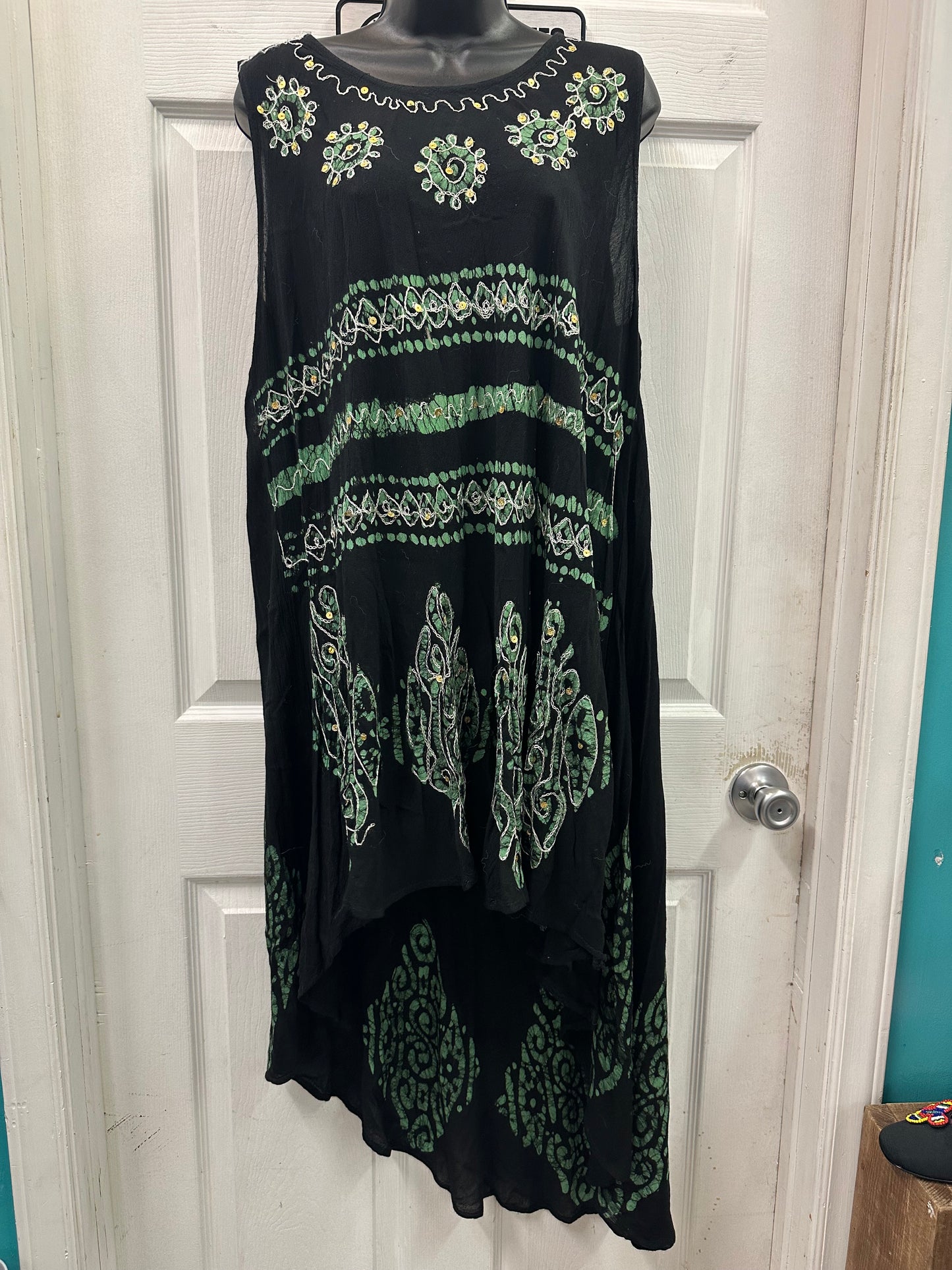 Just Love Black Pattern Dress in Plus