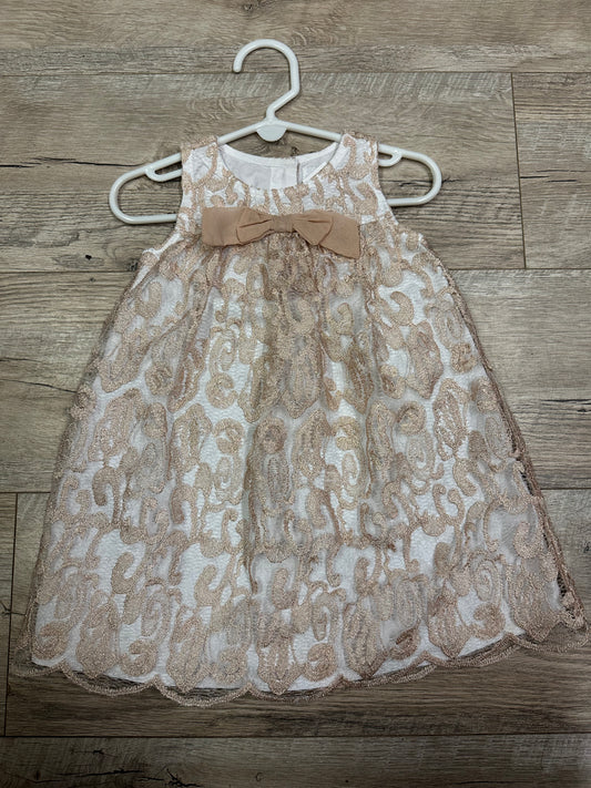 Heirlooms by Polly Flinders 18M Rose Gold Lace Dress