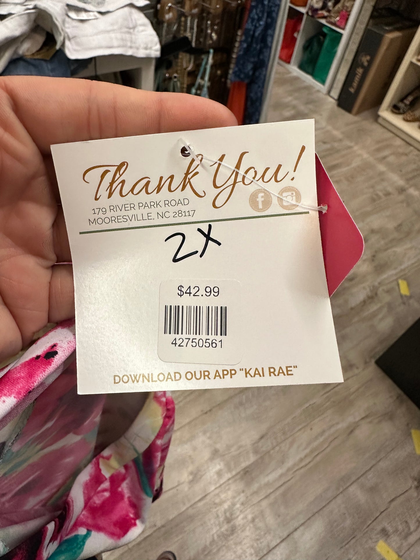 Heimish Floral T-Shirt Dress with Pockets in 2X