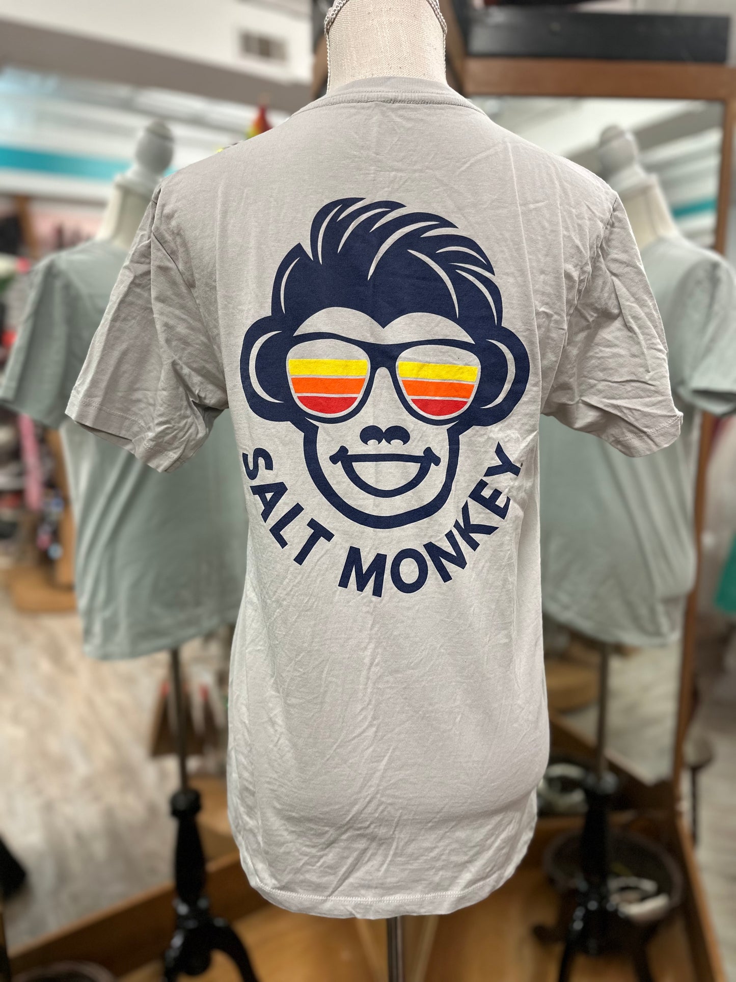 Salt Monkey Grey Graphic Tee in S