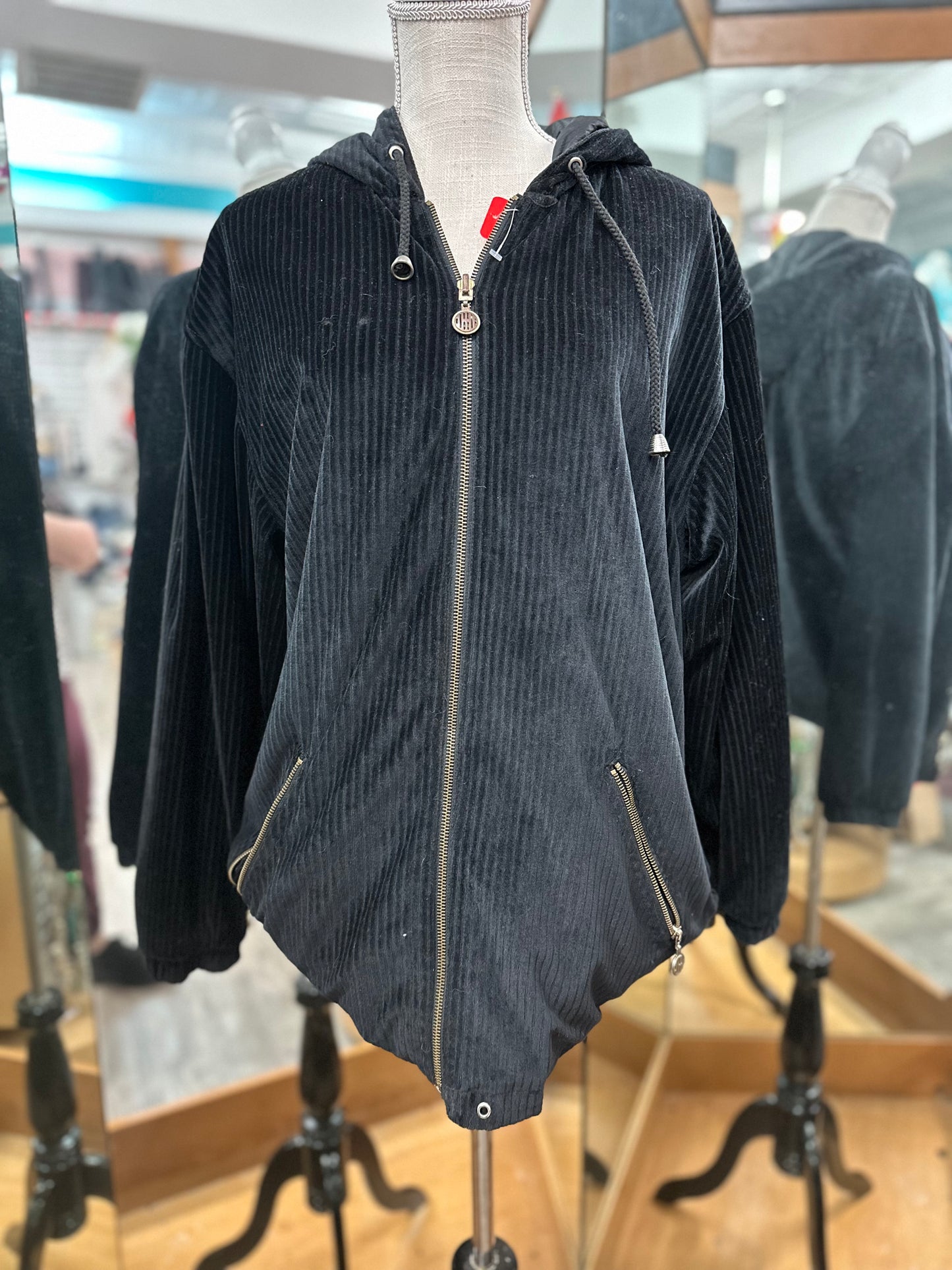 Unbranded Black Reversible Fleece Jacket in L
