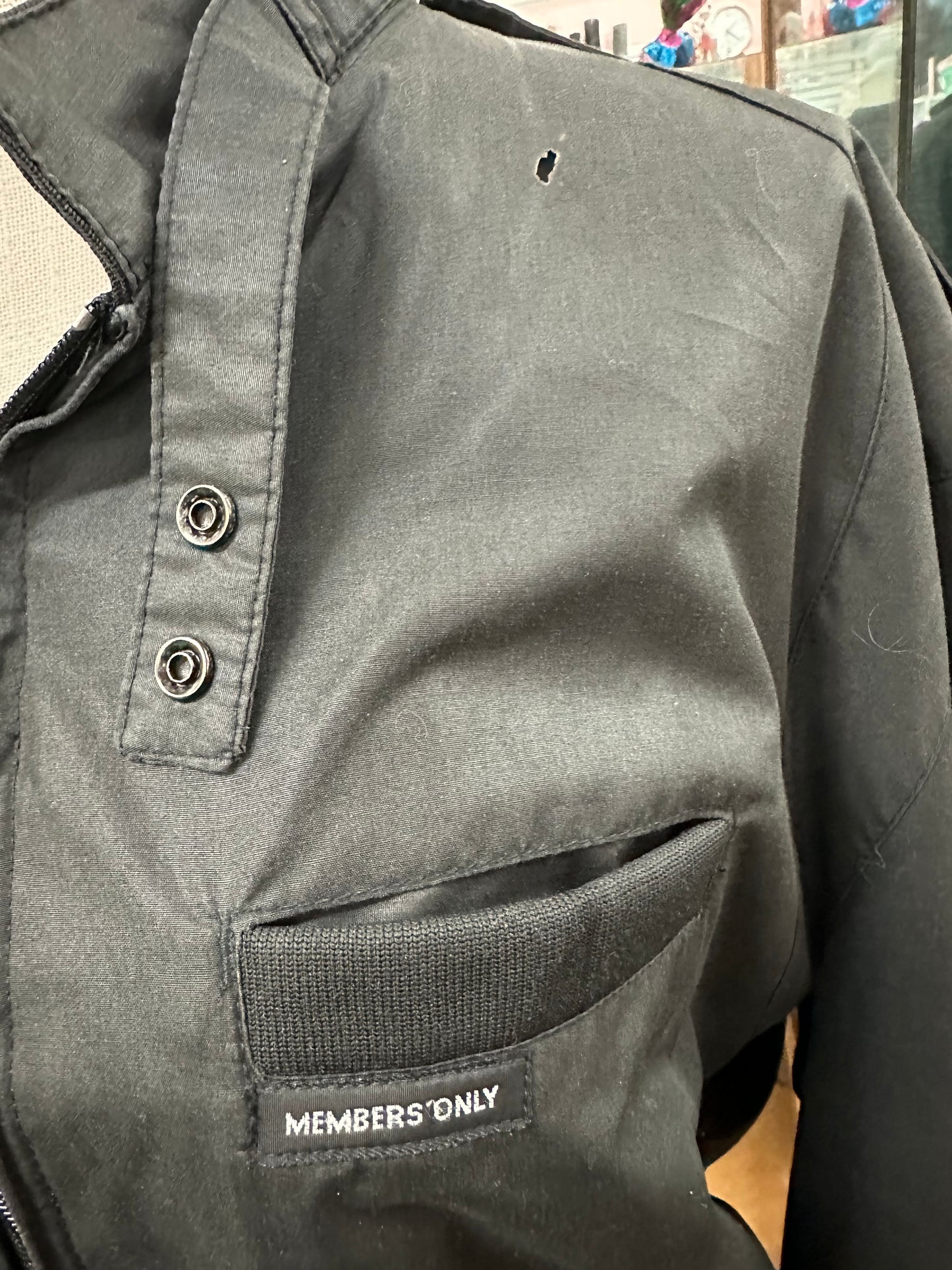 Members Only Black Jacket in 46