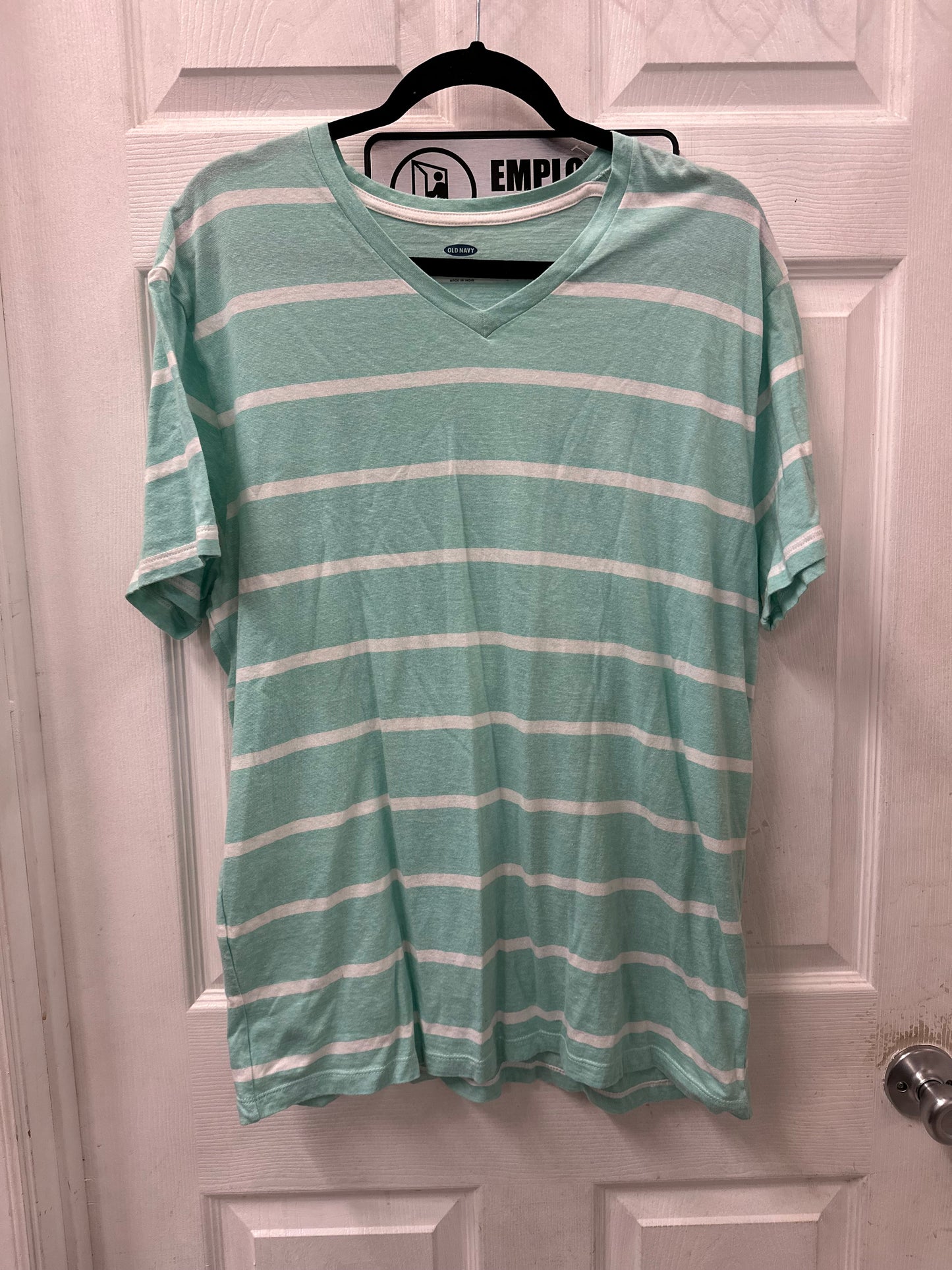 Old Navy Mint Striped Short Sleeve in L