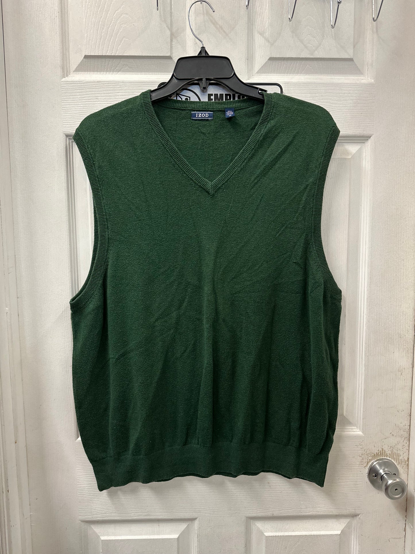 Izod Green Sweater Vest in XL