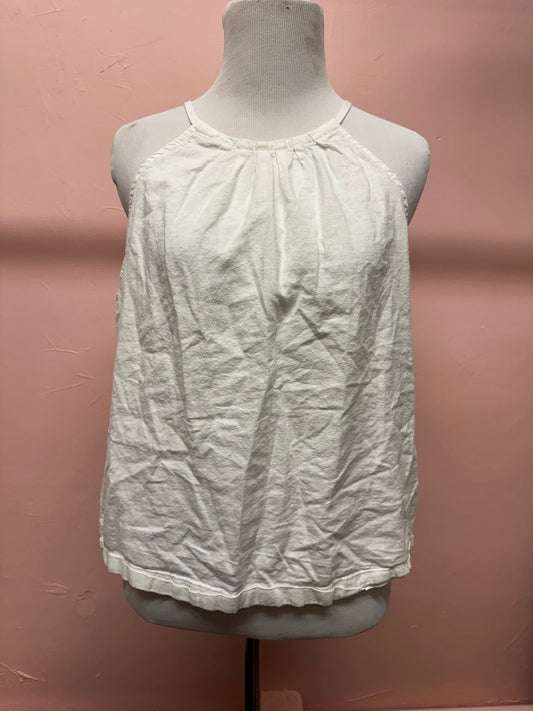 Thread and Supply Halter Style White Tank Top in L