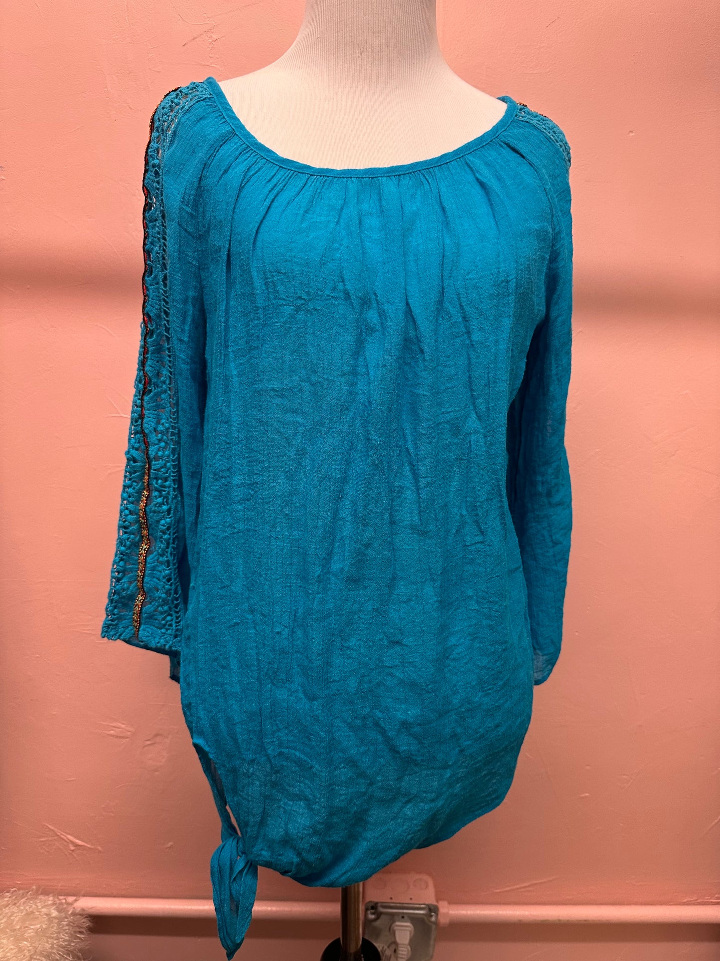 Alyx Blue Long Sleeve with Embroidered Accent in L