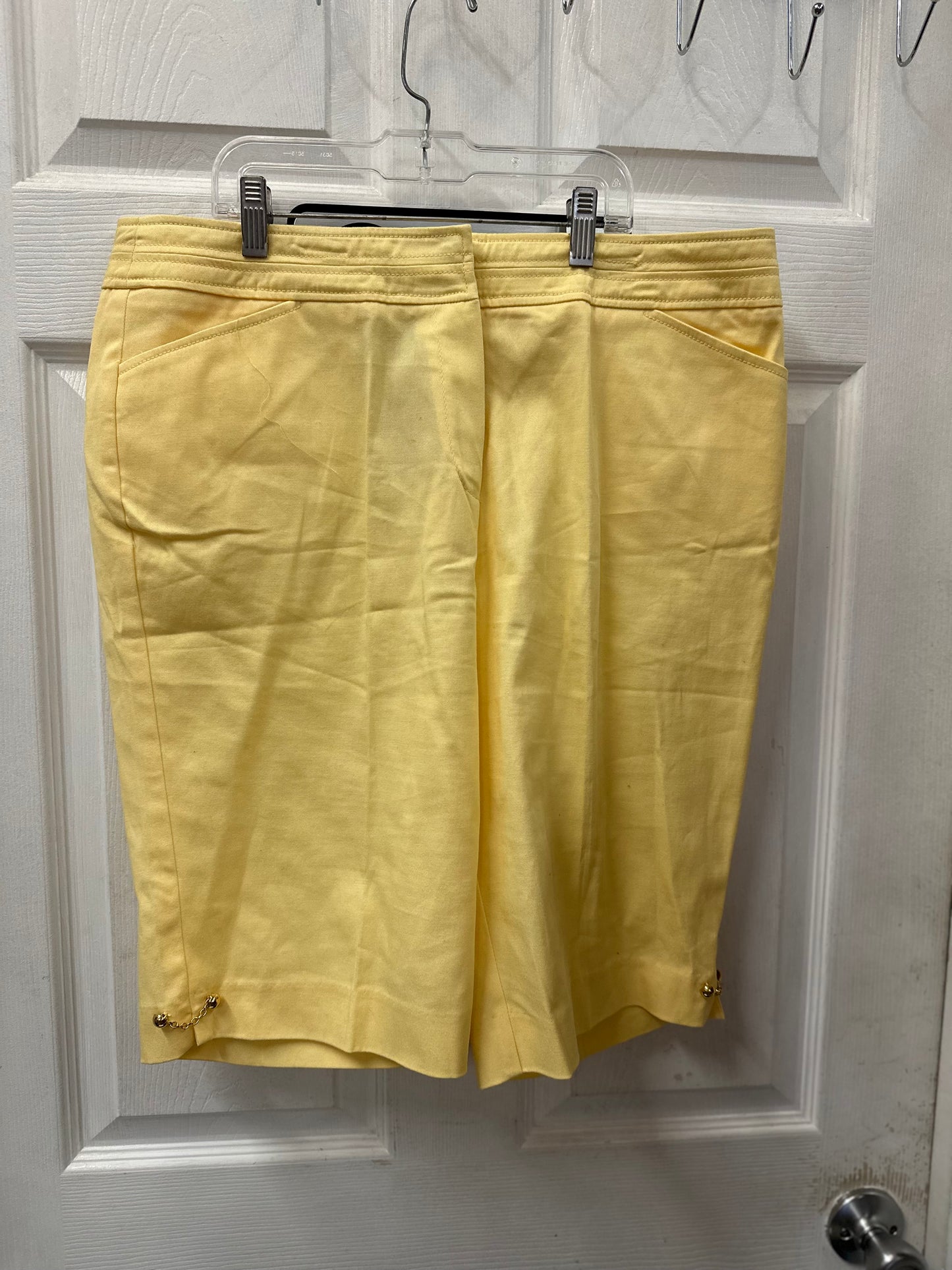 New Directions Yellow Bermuda Shorts in 12
