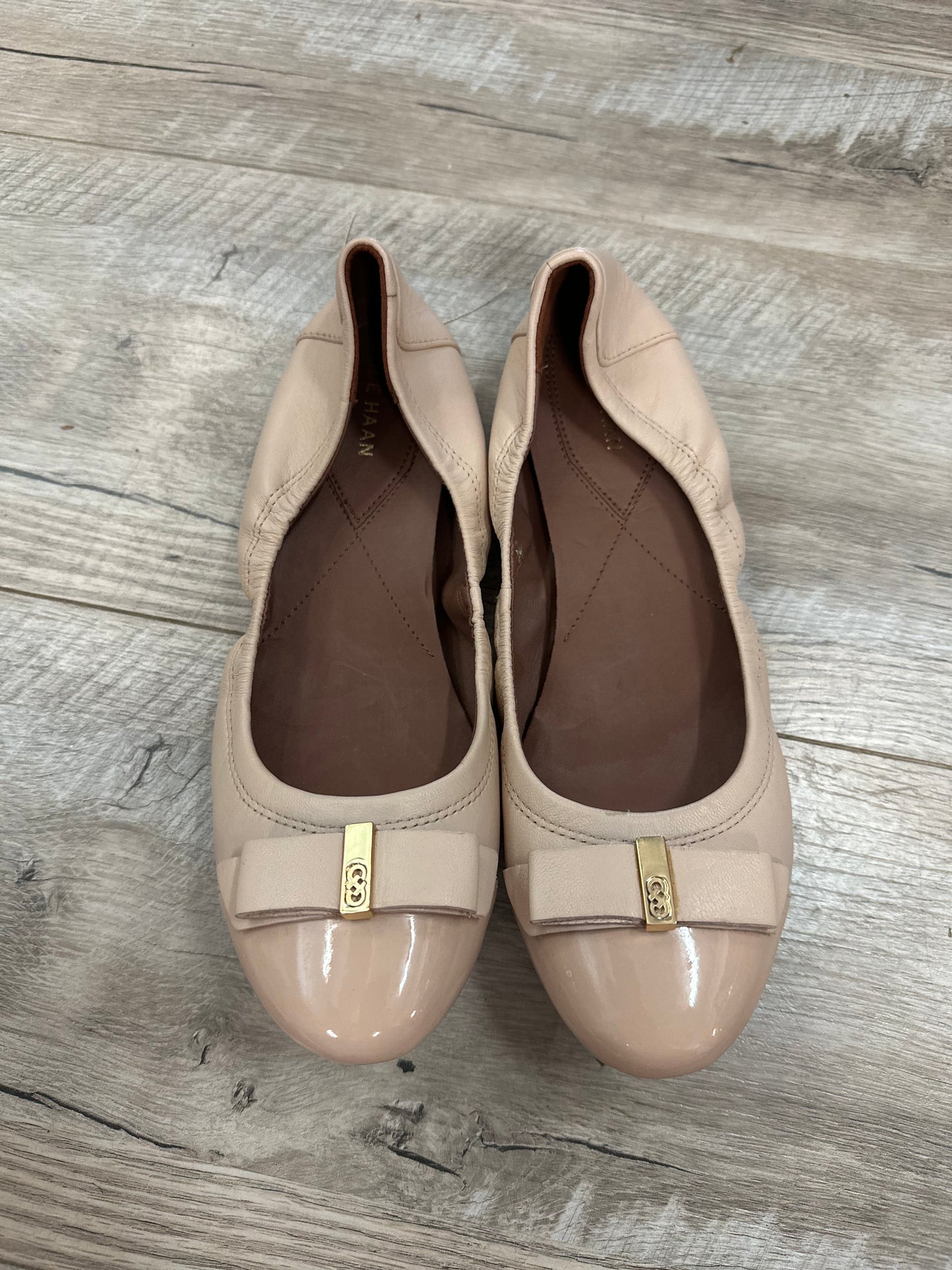 Cole Haan Tova Bow Ballet Flat in Light Beige in 8