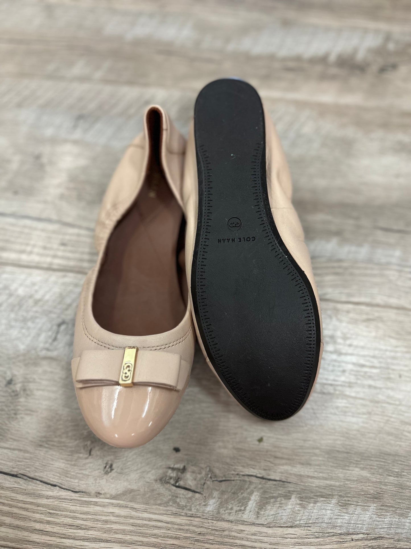 Cole Haan Tova Bow Ballet Flat in Light Beige in 8
