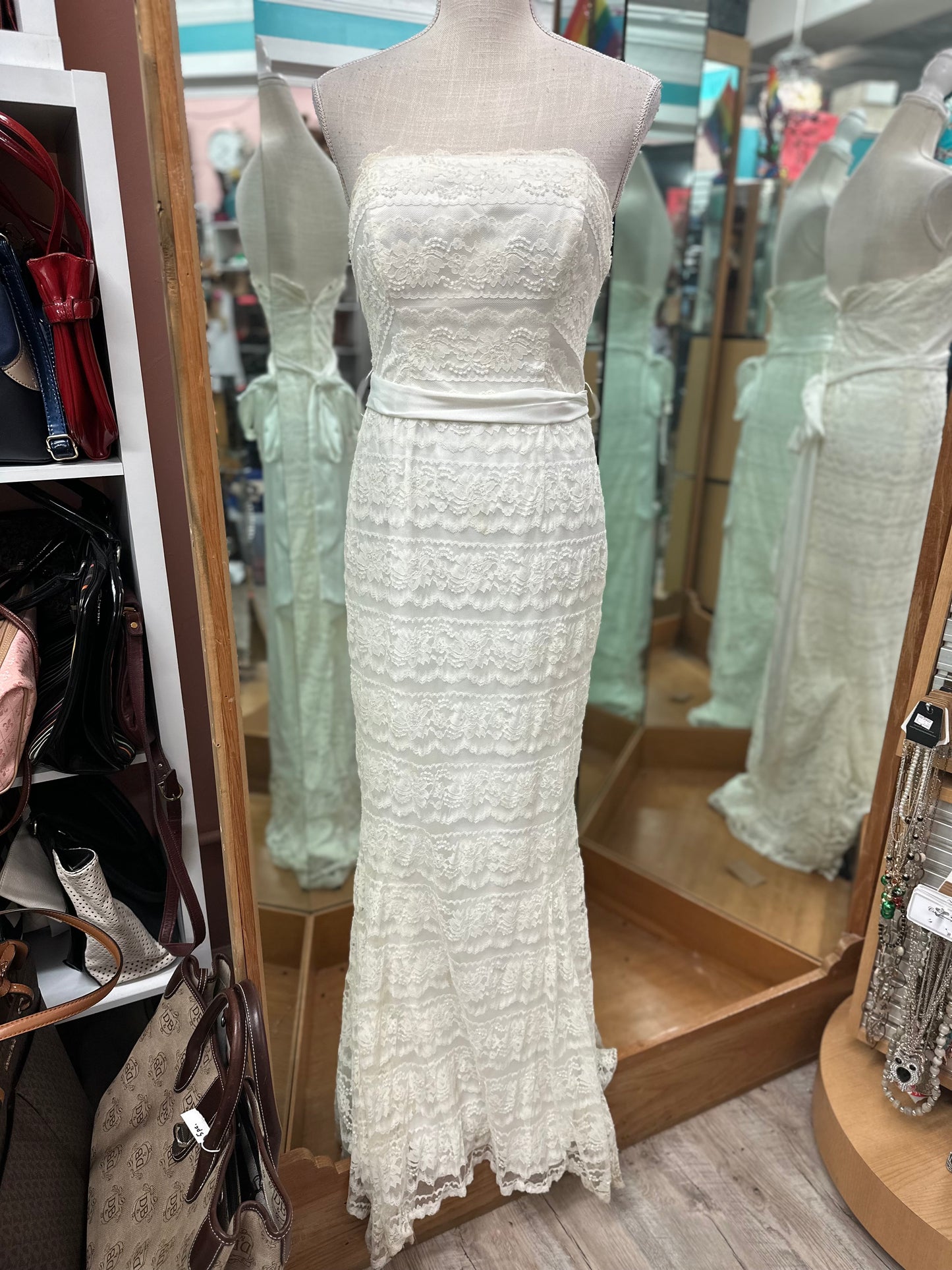 Galina Lace Sheath Wedding Gown in 8