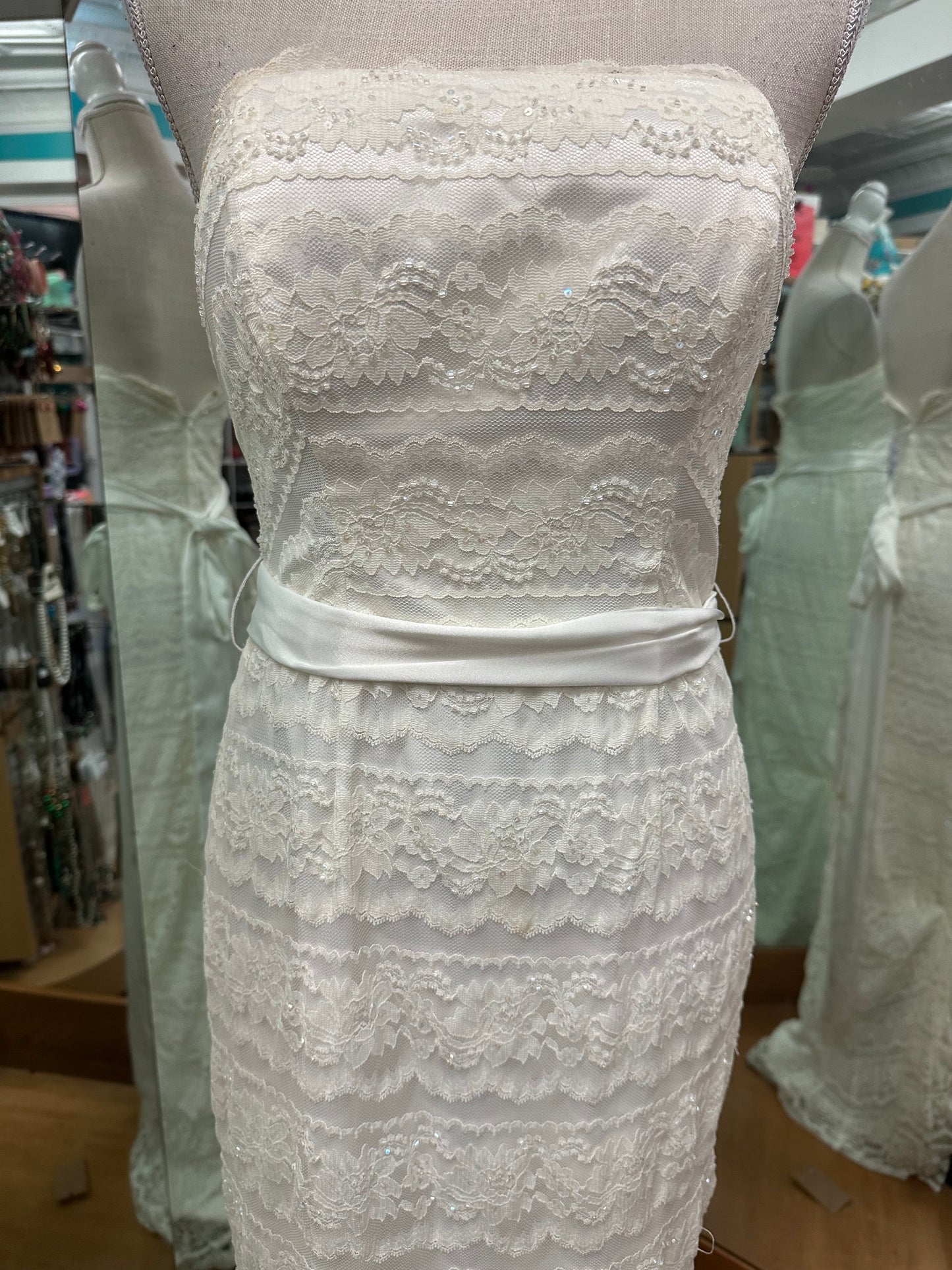 Galina Lace Sheath Wedding Gown in 8