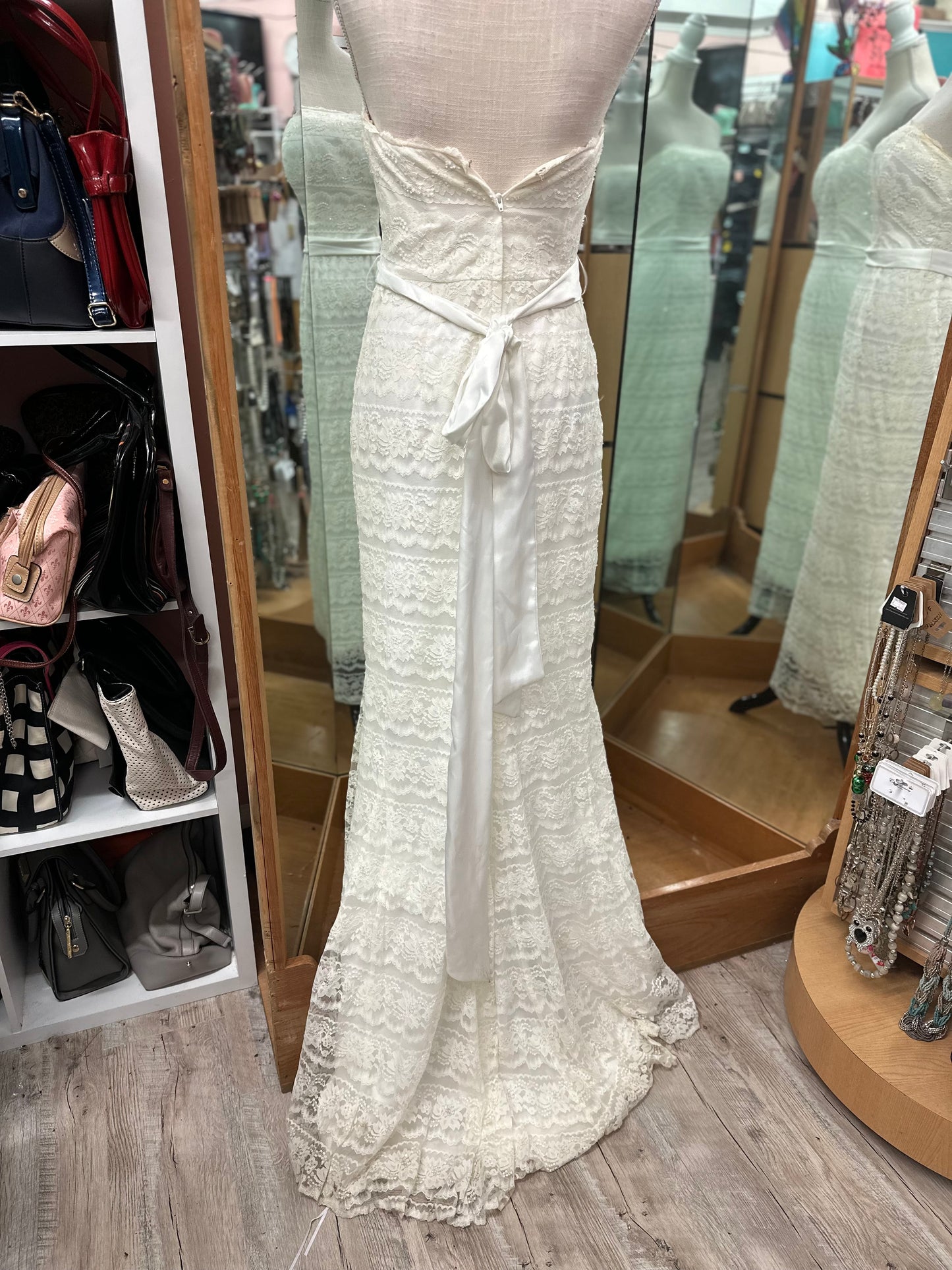 Galina Lace Sheath Wedding Gown in 8