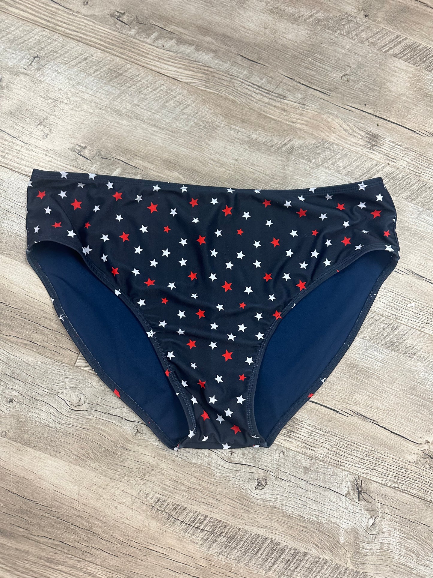 Mack and Mal Red White and Blue Swim Bottoms in 1X