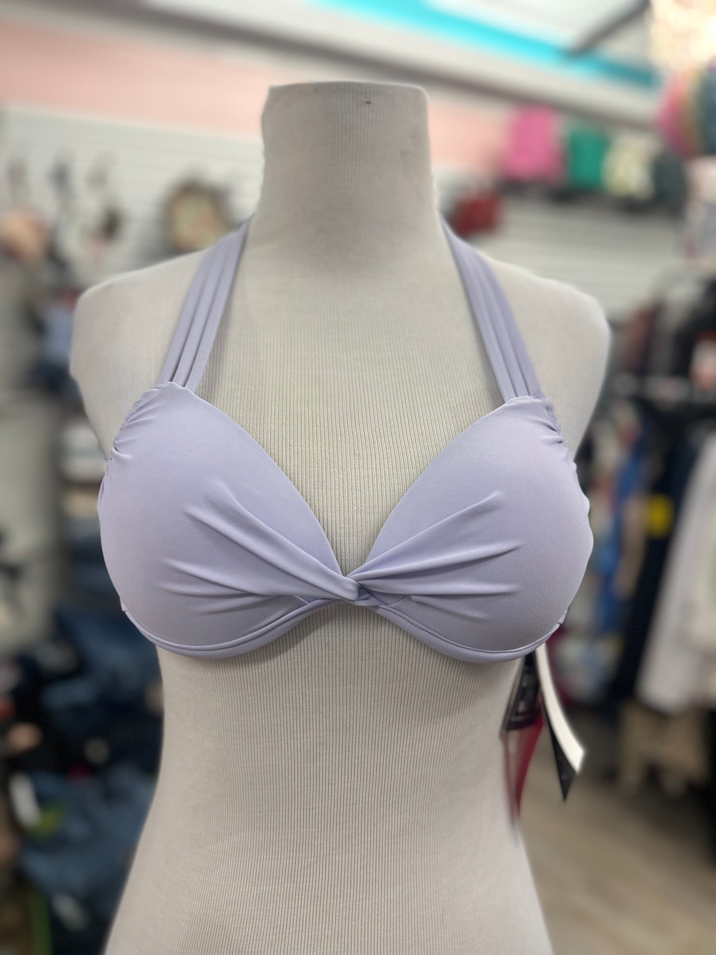 California Waves Purple Bikini Top in L