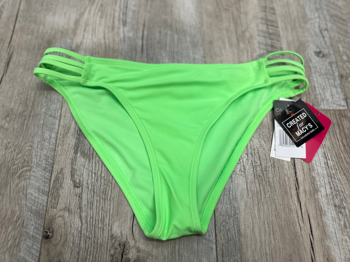 California Waves Neon Green Bikini Bottoms in M