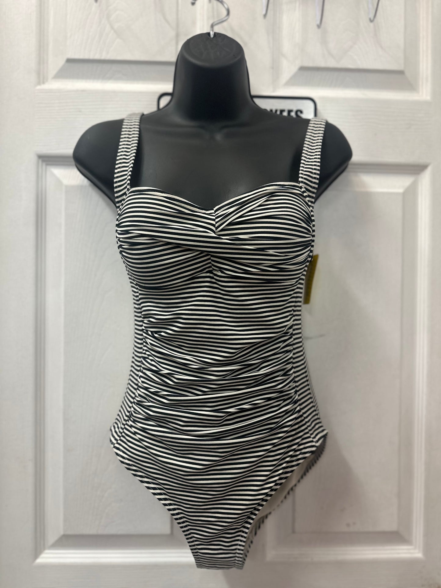 Niptuck Black and White Striped One Piece in 4